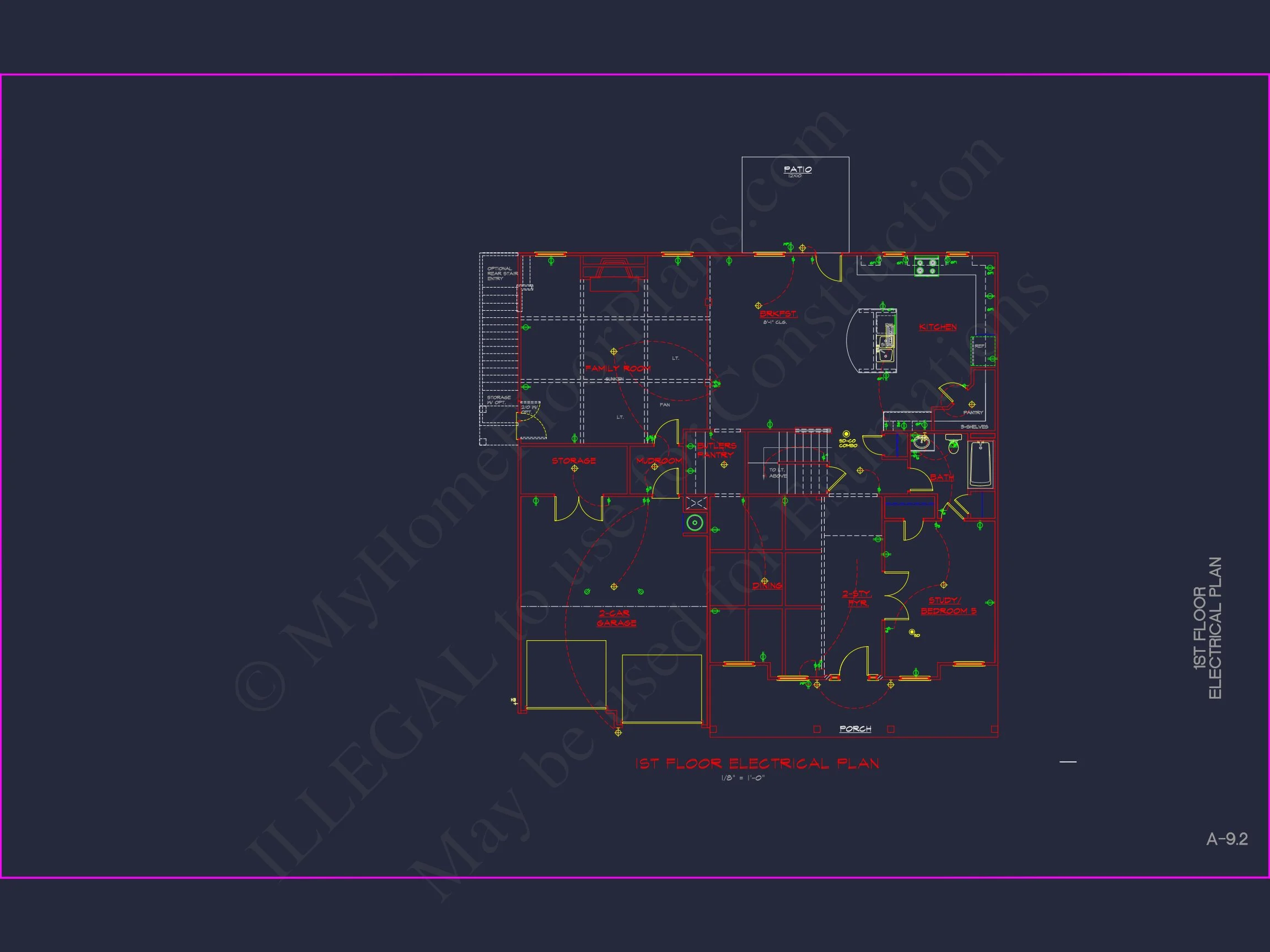 Modern Suburban house Plan: Spacious Floor Plan & CAD Designs