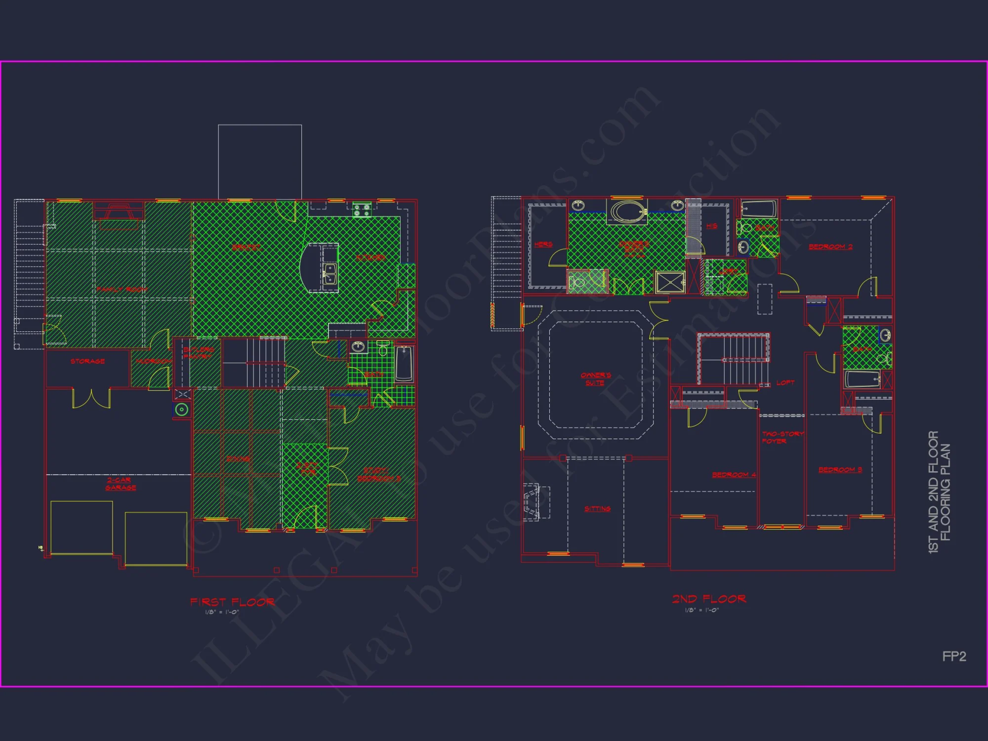 Modern Suburban house Plan: Spacious Floor Plan & CAD Designs