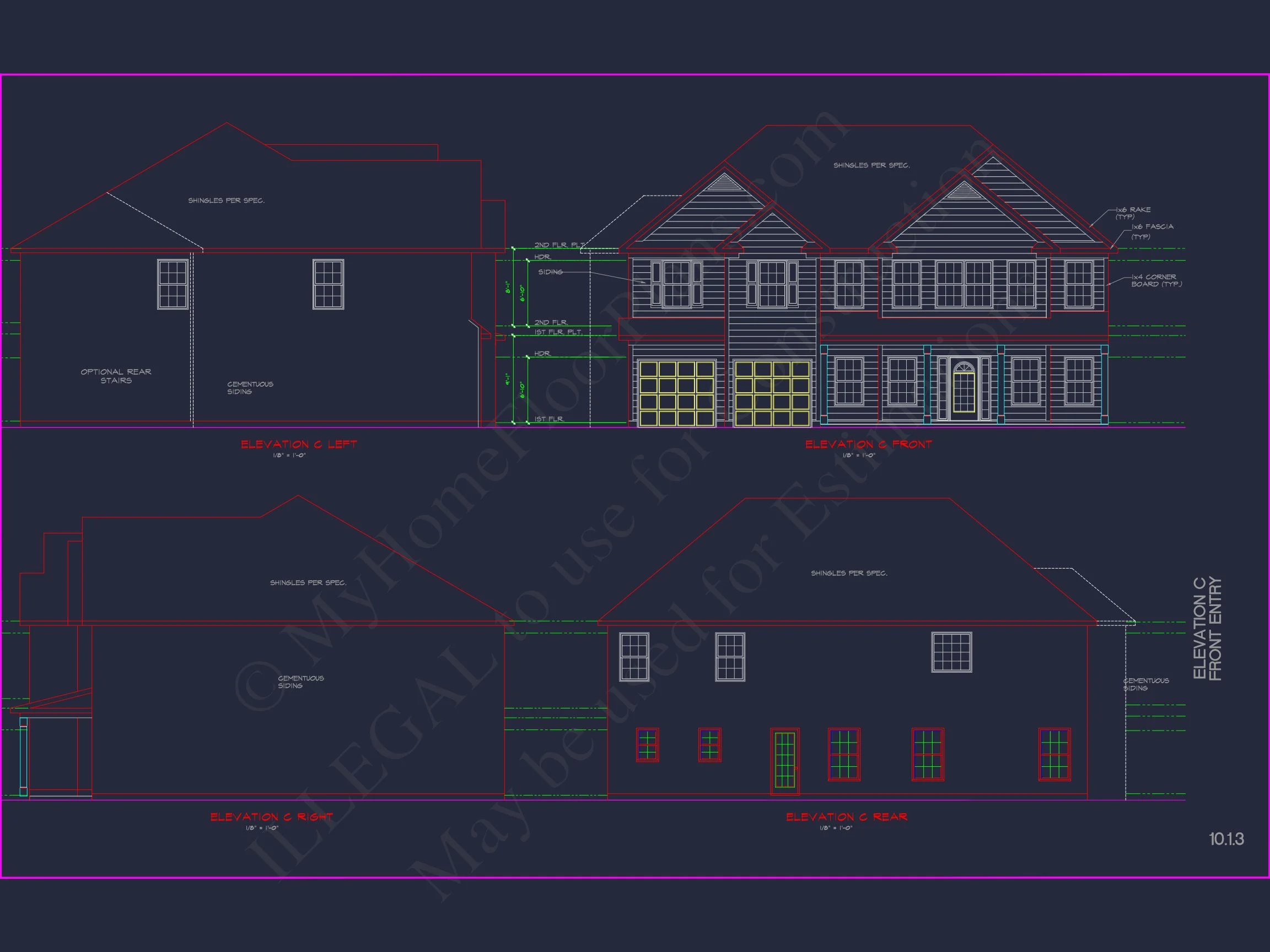 Modern Suburban house Plan: Spacious Floor Plan & CAD Designs