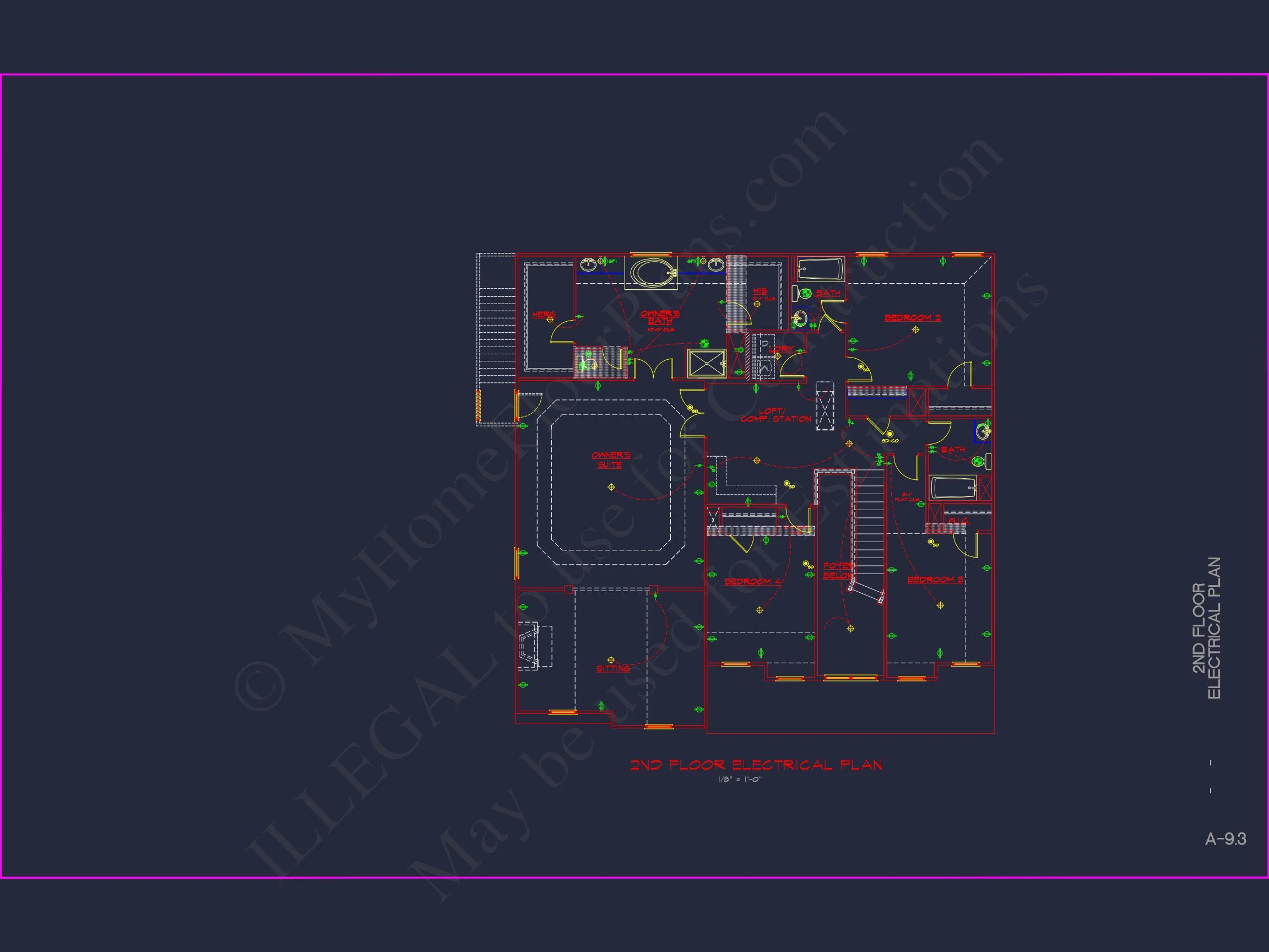 Spacious house Plan with 2 Floors, 5 Bedrooms, and 3-Car Garage