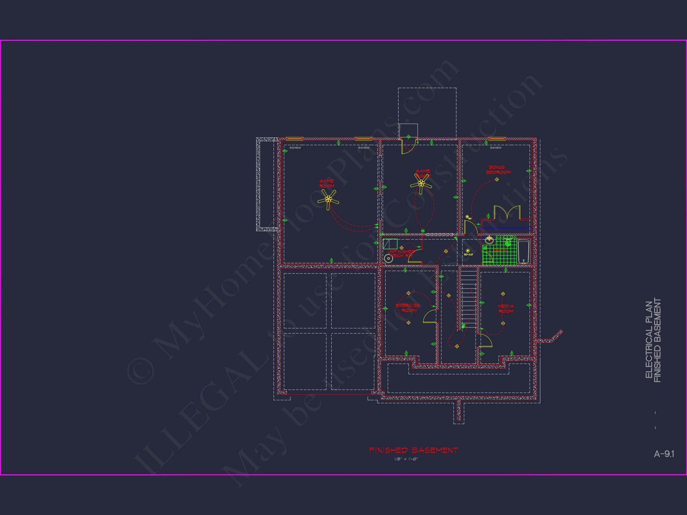 Spacious house Plan with 2 Floors, 5 Bedrooms, and 3-Car Garage