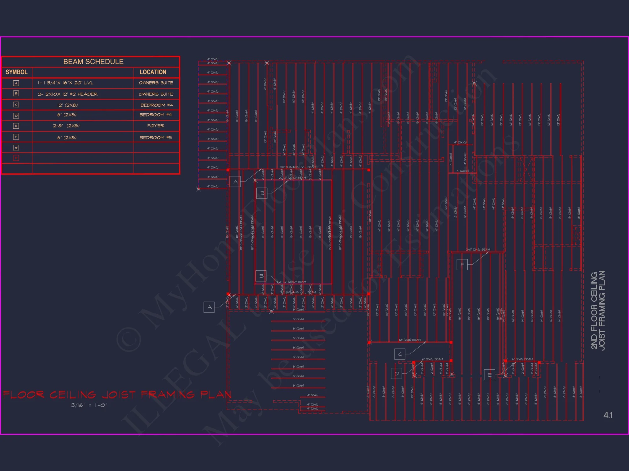 Spacious house Plan with 2 Floors, 5 Bedrooms, and 3-Car Garage