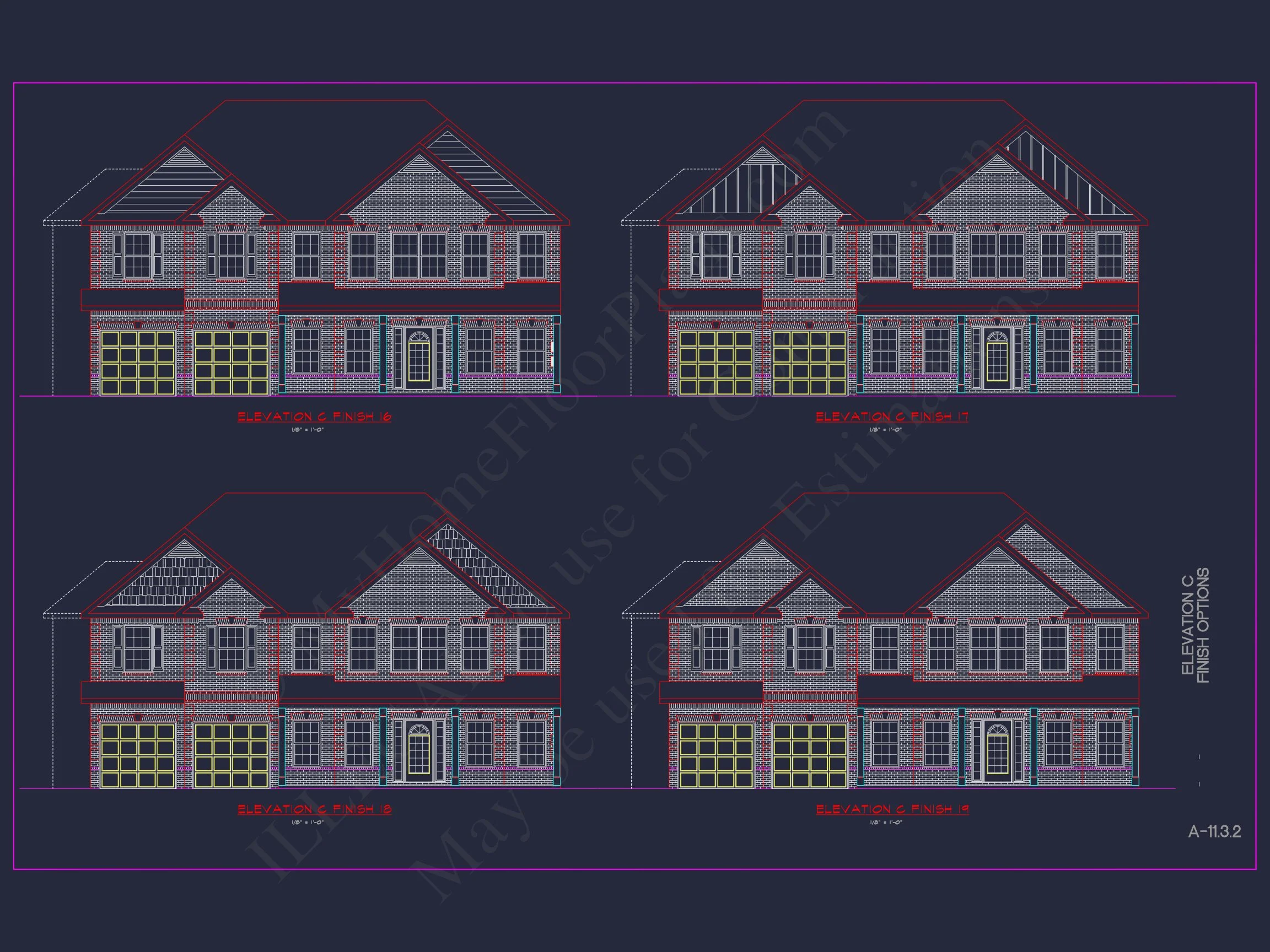 Spacious house Plan with 2 Floors, 5 Bedrooms, and 3-Car Garage