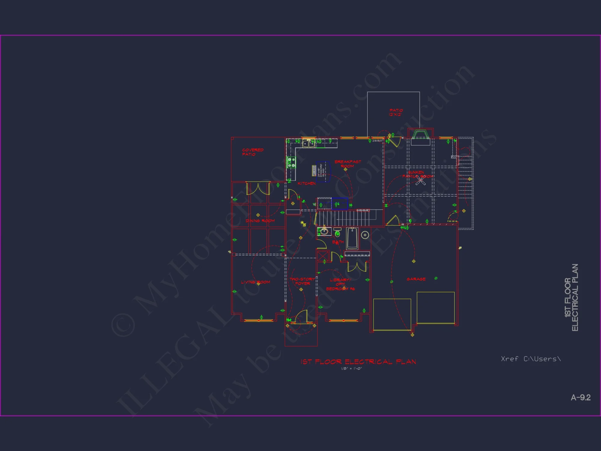 Classic Suburban house Plan: Floor Blueprint with CAD Designs