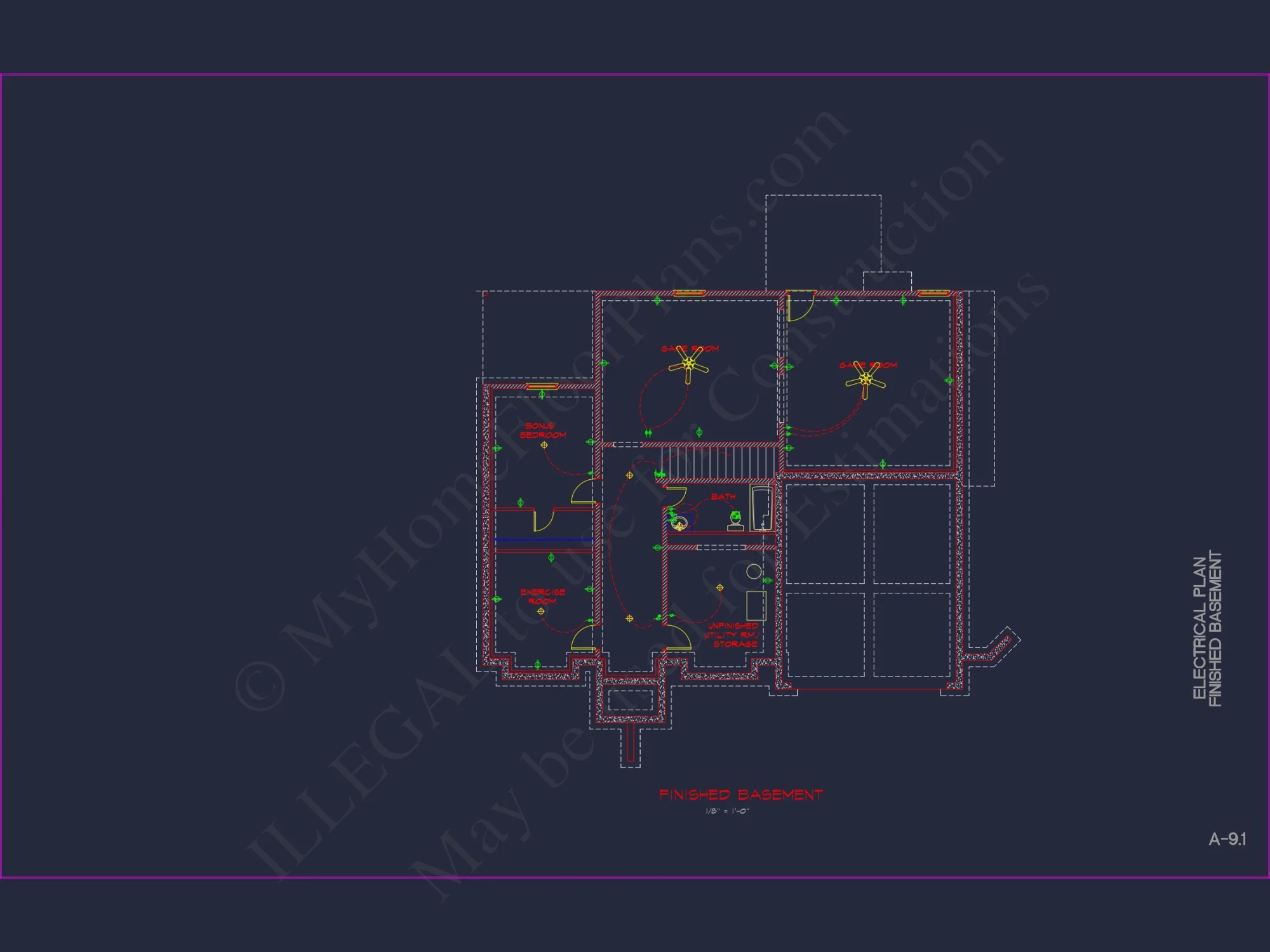 Classic Suburban house Plan: Floor Blueprint with CAD Designs