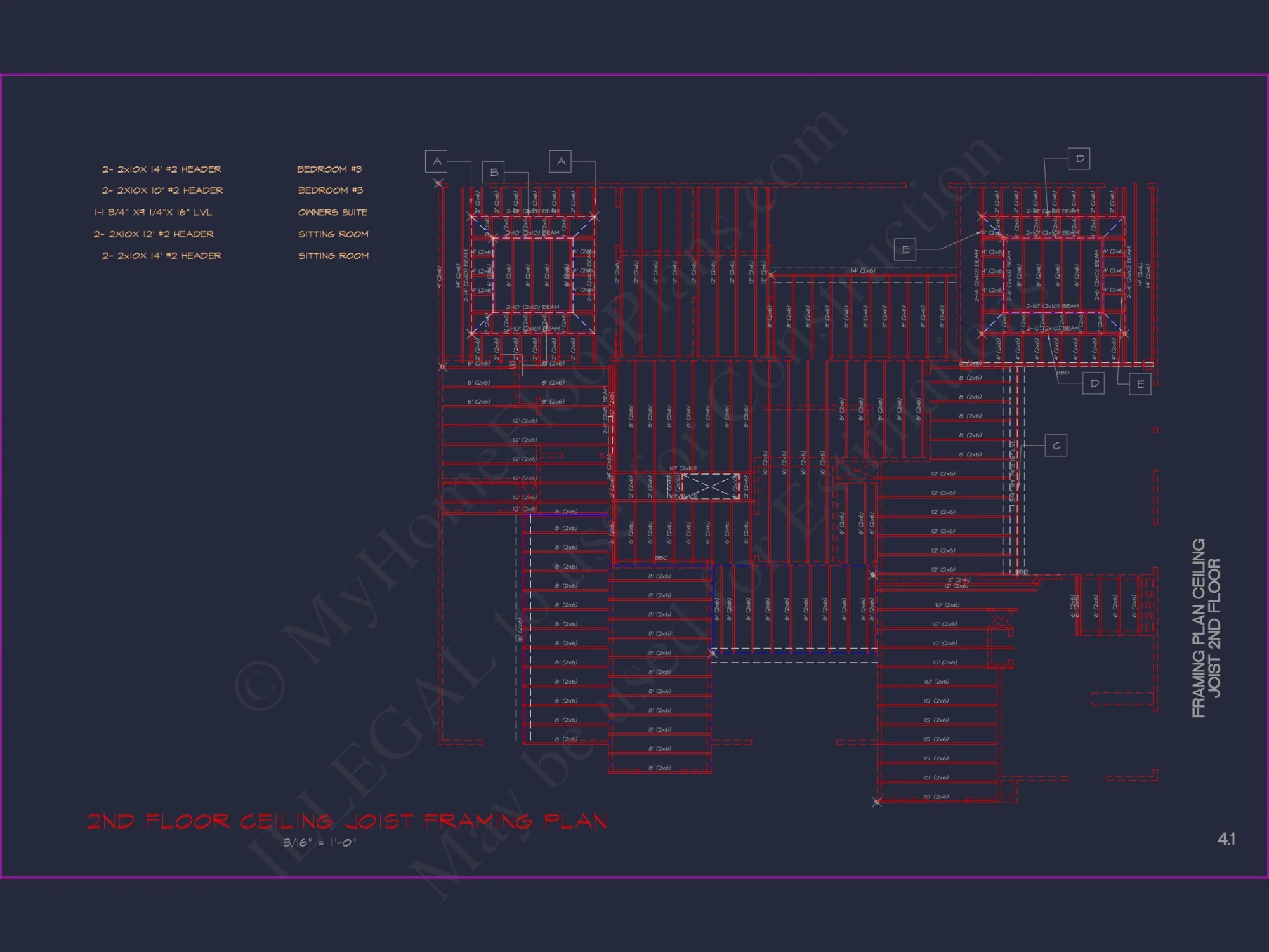 Classic Suburban house Plan: Floor Blueprint with CAD Designs
