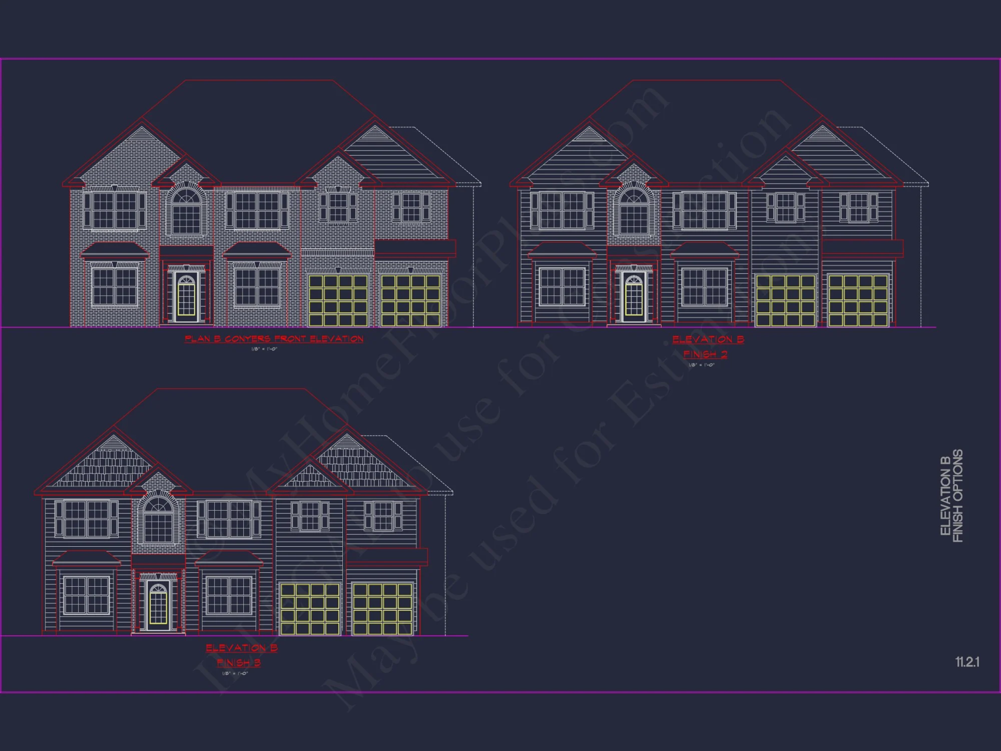 Classic Suburban house Plan: Floor Blueprint with CAD Designs