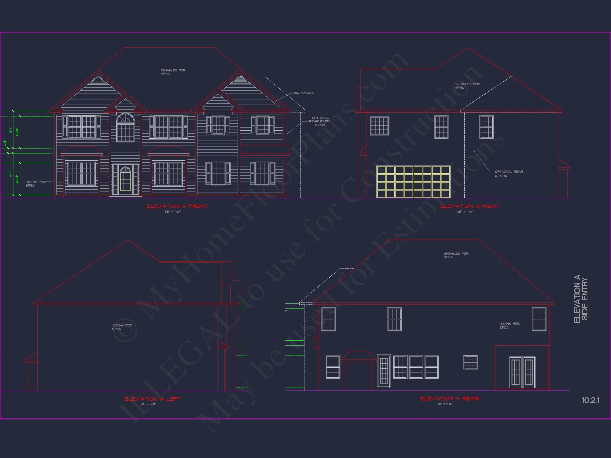 Classic Suburban house Plan: Floor Blueprint with CAD Designs