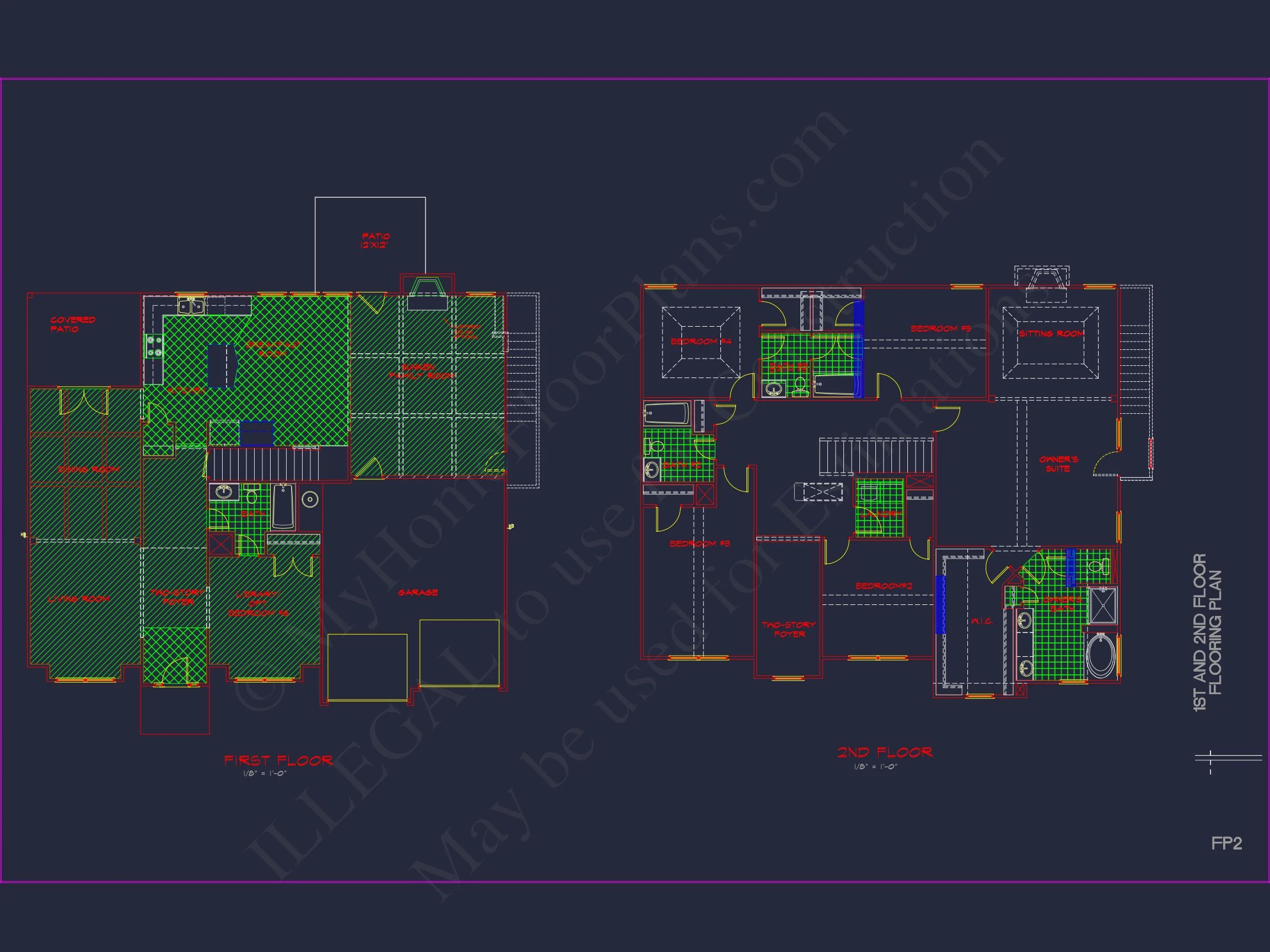 12-2610 HOUSE PLAN - Classic House Plan with Detailed Floor Plans & CAD Designs 24 Classic house Plan with Detailed Floor Plans & CAD Designs