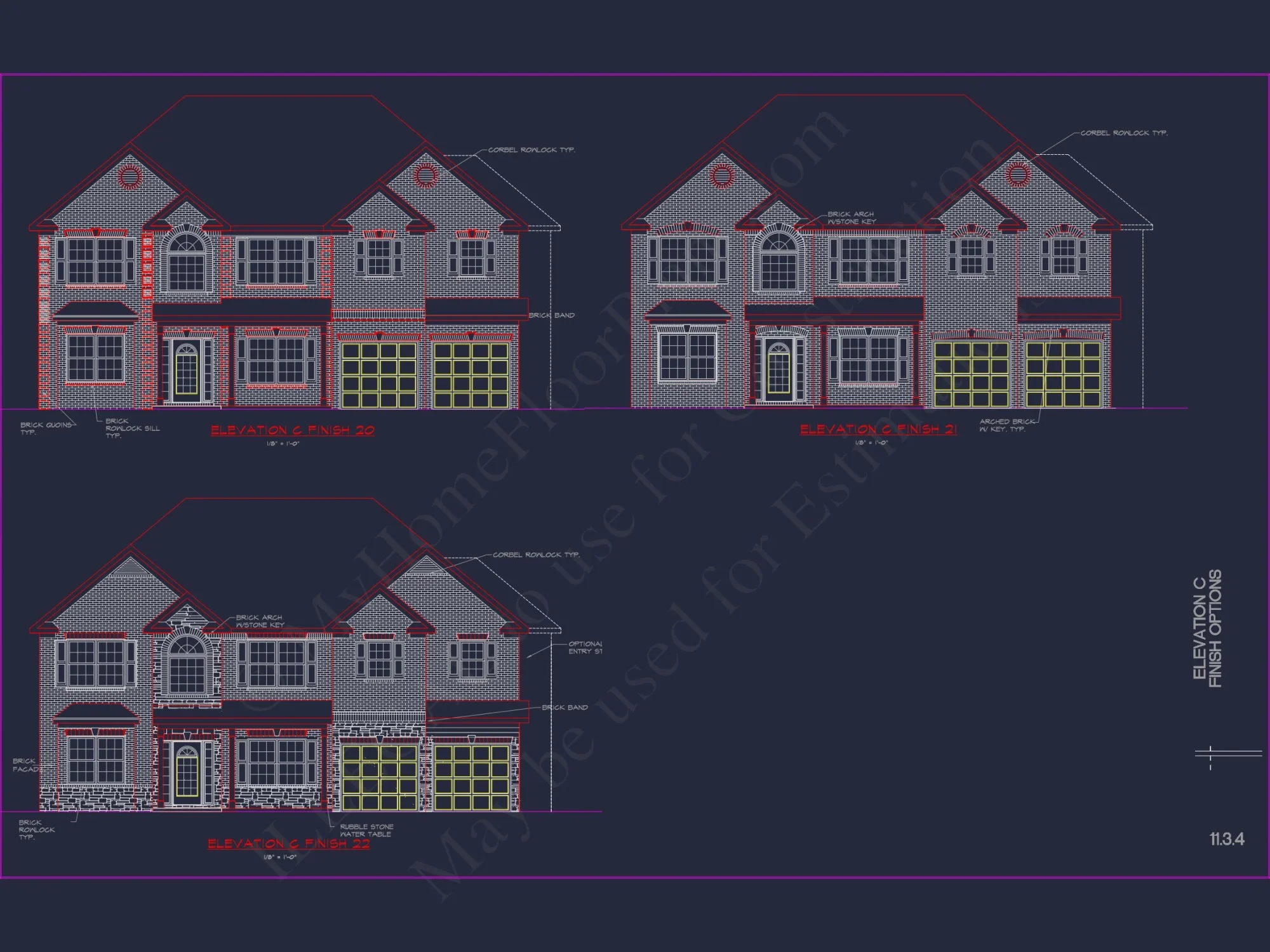 Classic house Plan with Detailed Floor Plans & CAD Designs