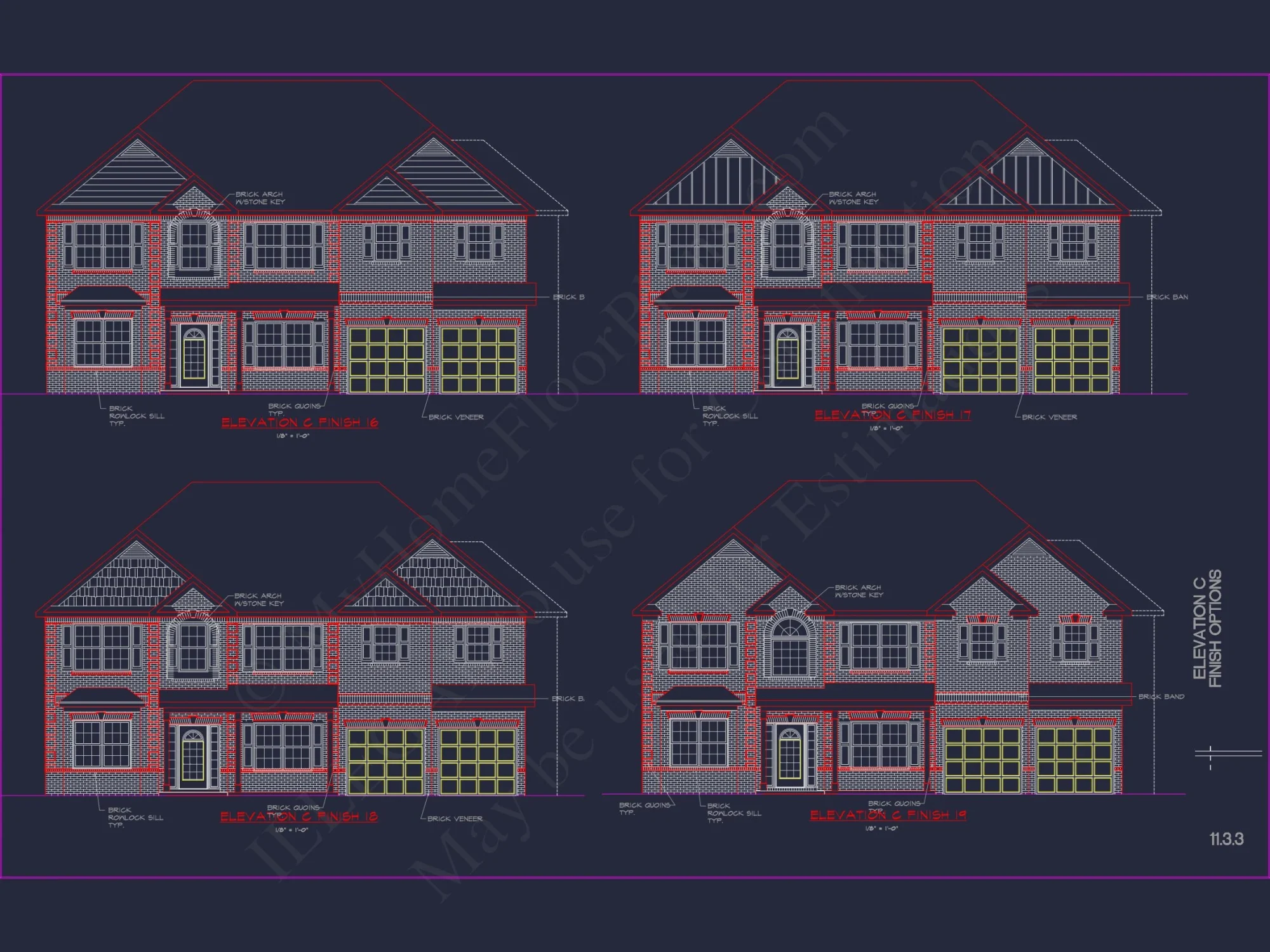 Classic house Plan with Detailed Floor Plans & CAD Designs