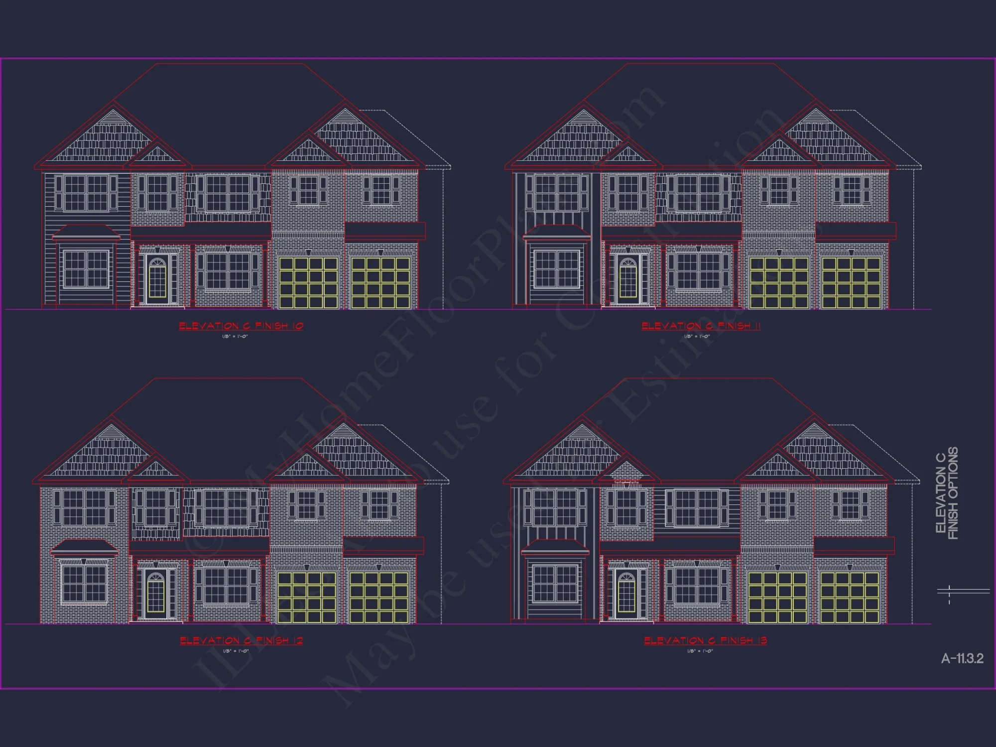 Classic house Plan with Detailed Floor Plans & CAD Designs