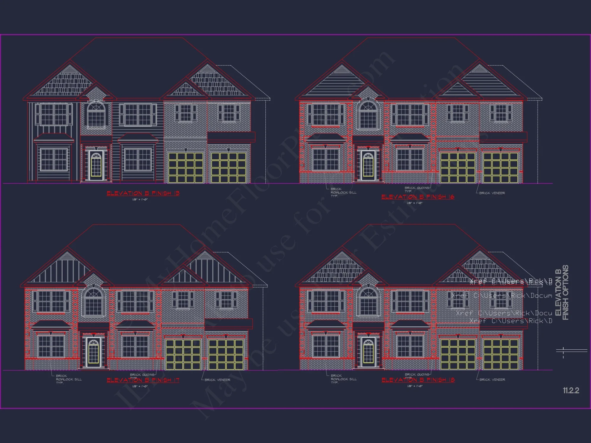 Classic house Plan with Detailed Floor Plans & CAD Designs