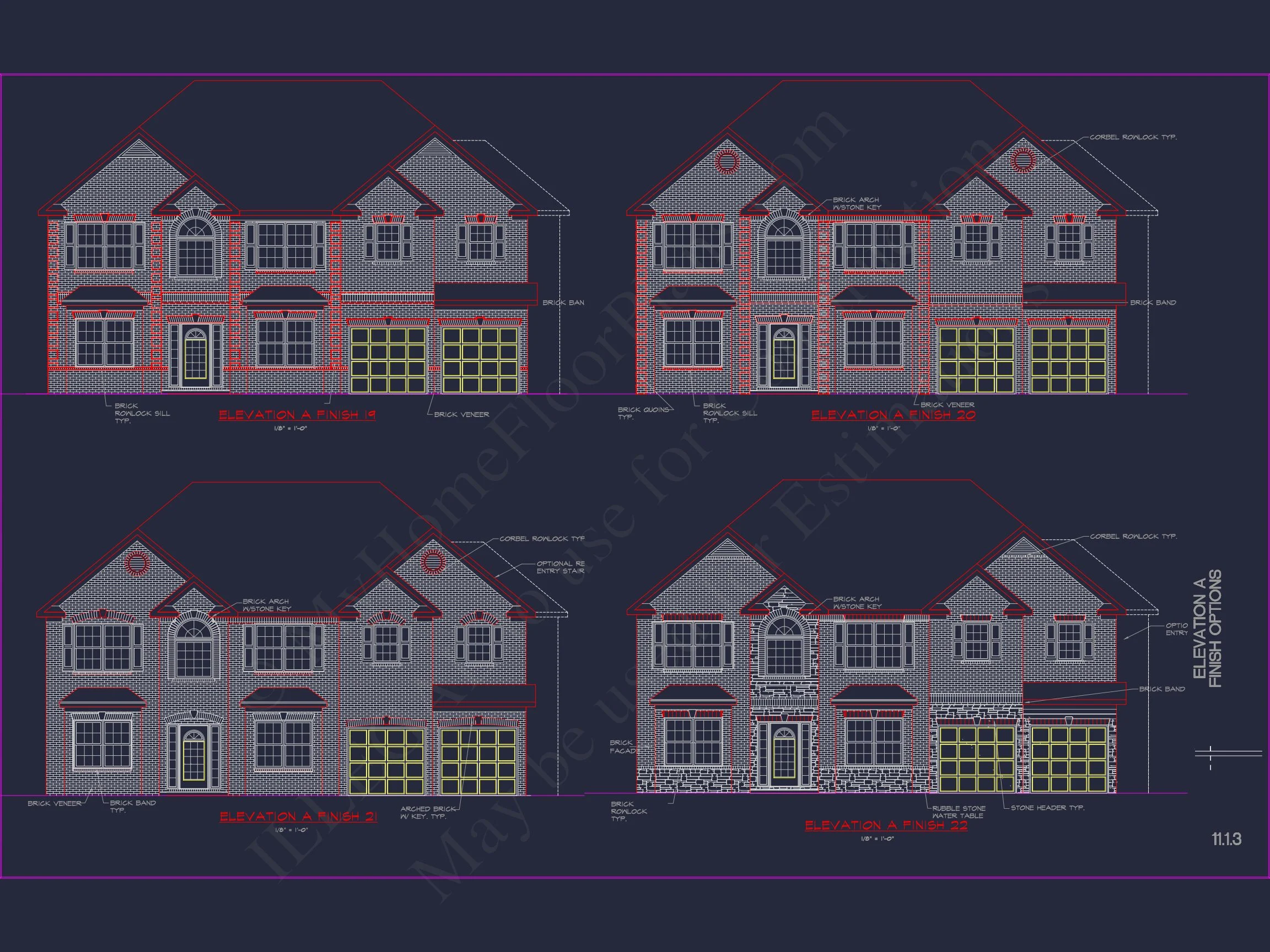 12-2610 HOUSE PLAN - Classic House Plan with Detailed Floor Plans & CAD Designs 13 Classic house Plan with Detailed Floor Plans & CAD Designs