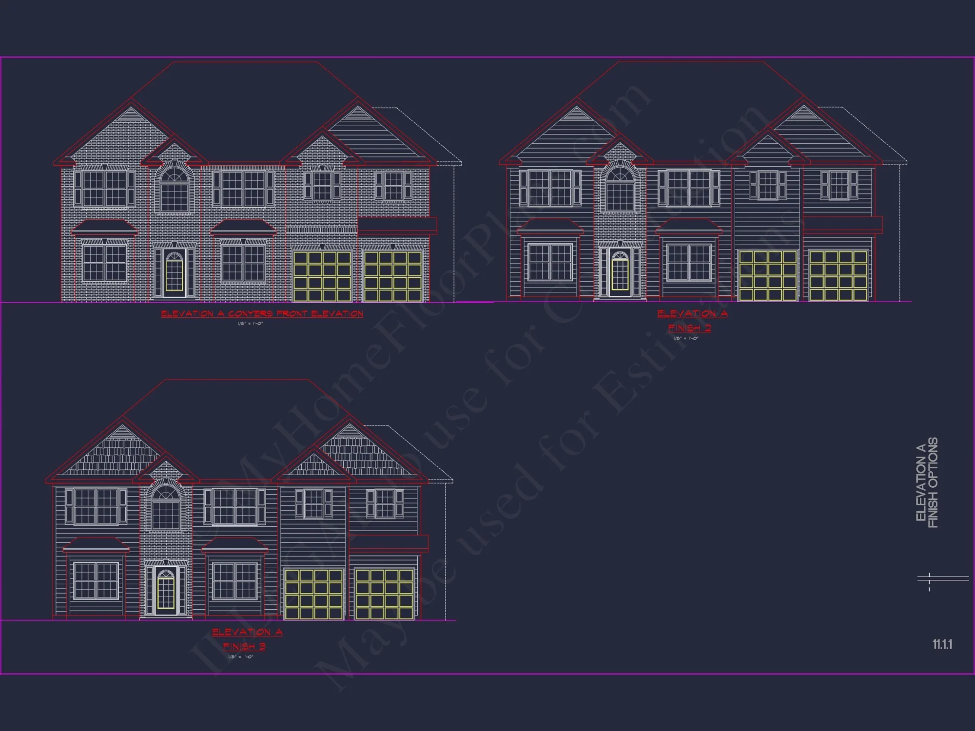 Classic house Plan with Detailed Floor Plans & CAD Designs