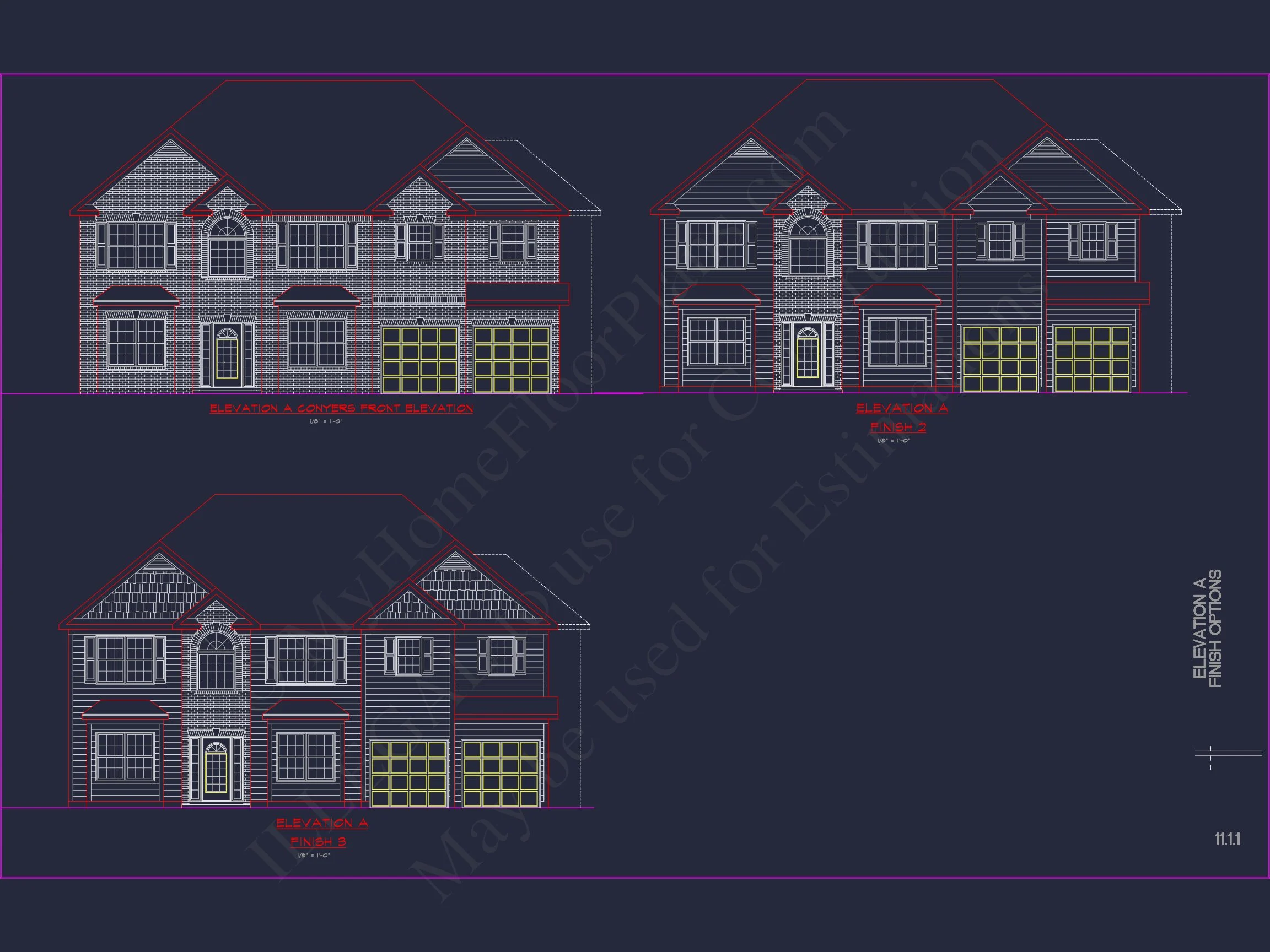 12-2610 HOUSE PLAN - Classic House Plan with Detailed Floor Plans & CAD Designs 11 Classic house Plan with Detailed Floor Plans & CAD Designs