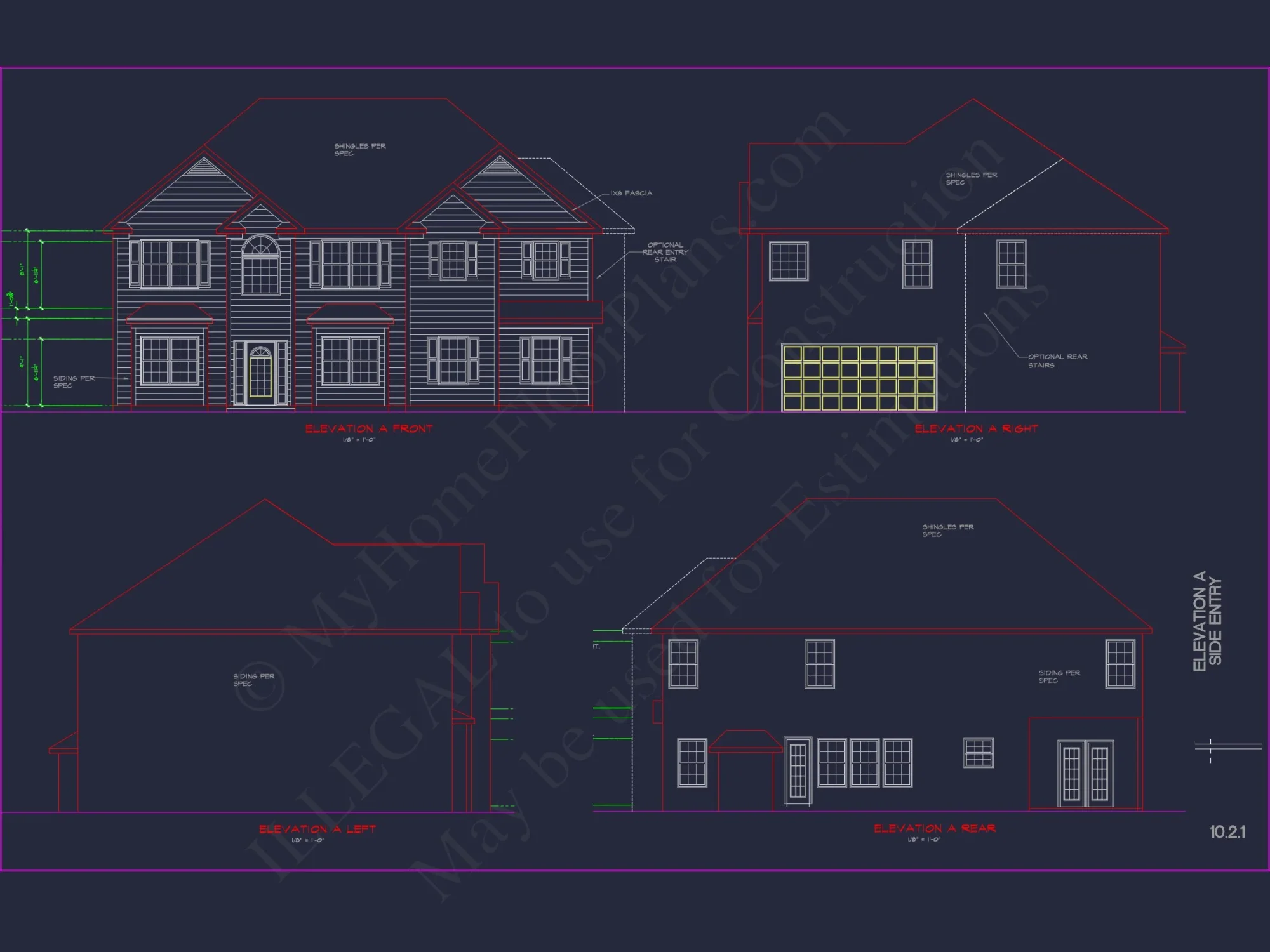 Classic house Plan with Detailed Floor Plans & CAD Designs