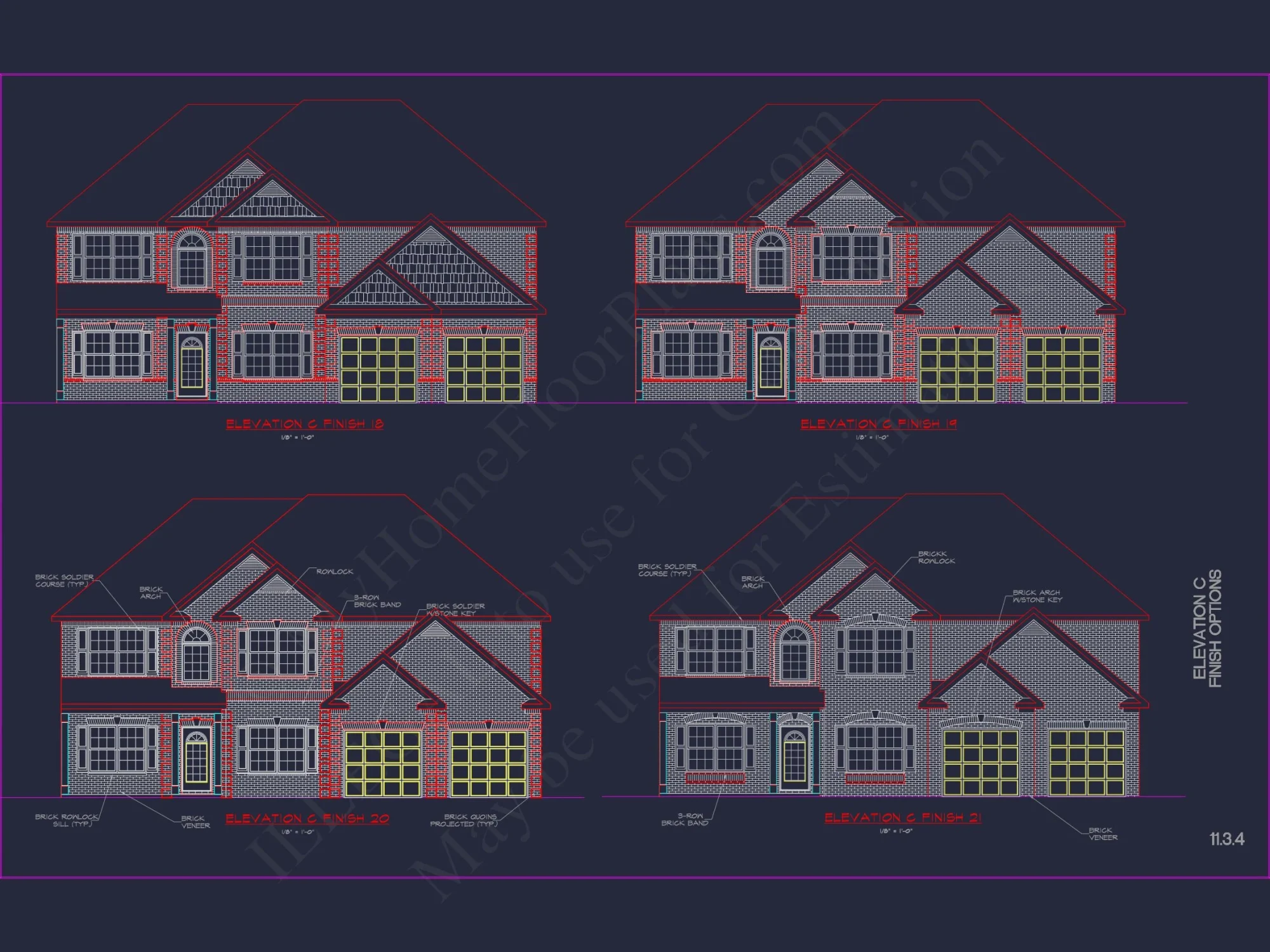Modern Suburban house Plan with CAD Designs & Floor Blueprint
