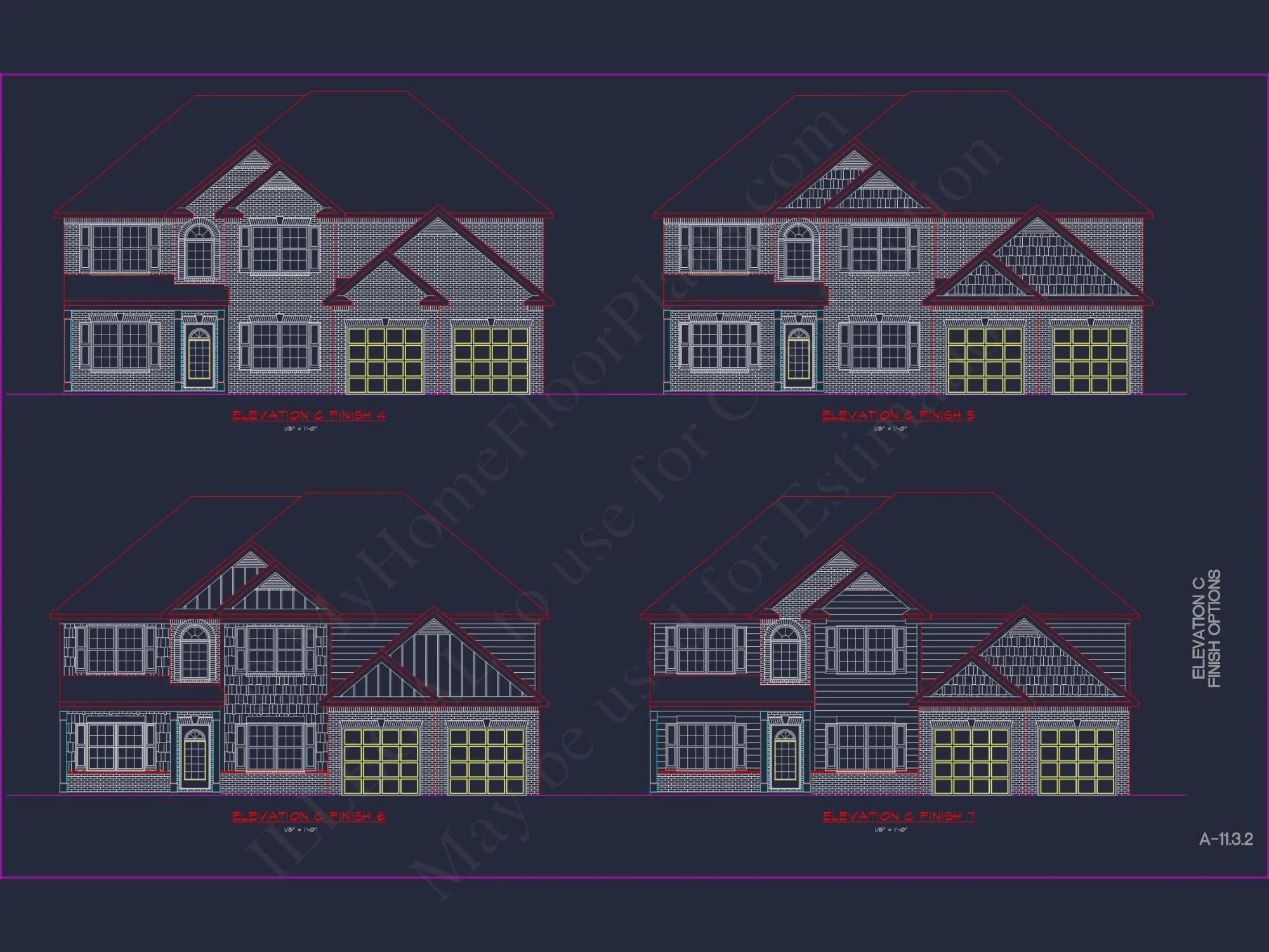 Modern Suburban house Plan with CAD Designs & Floor Blueprint