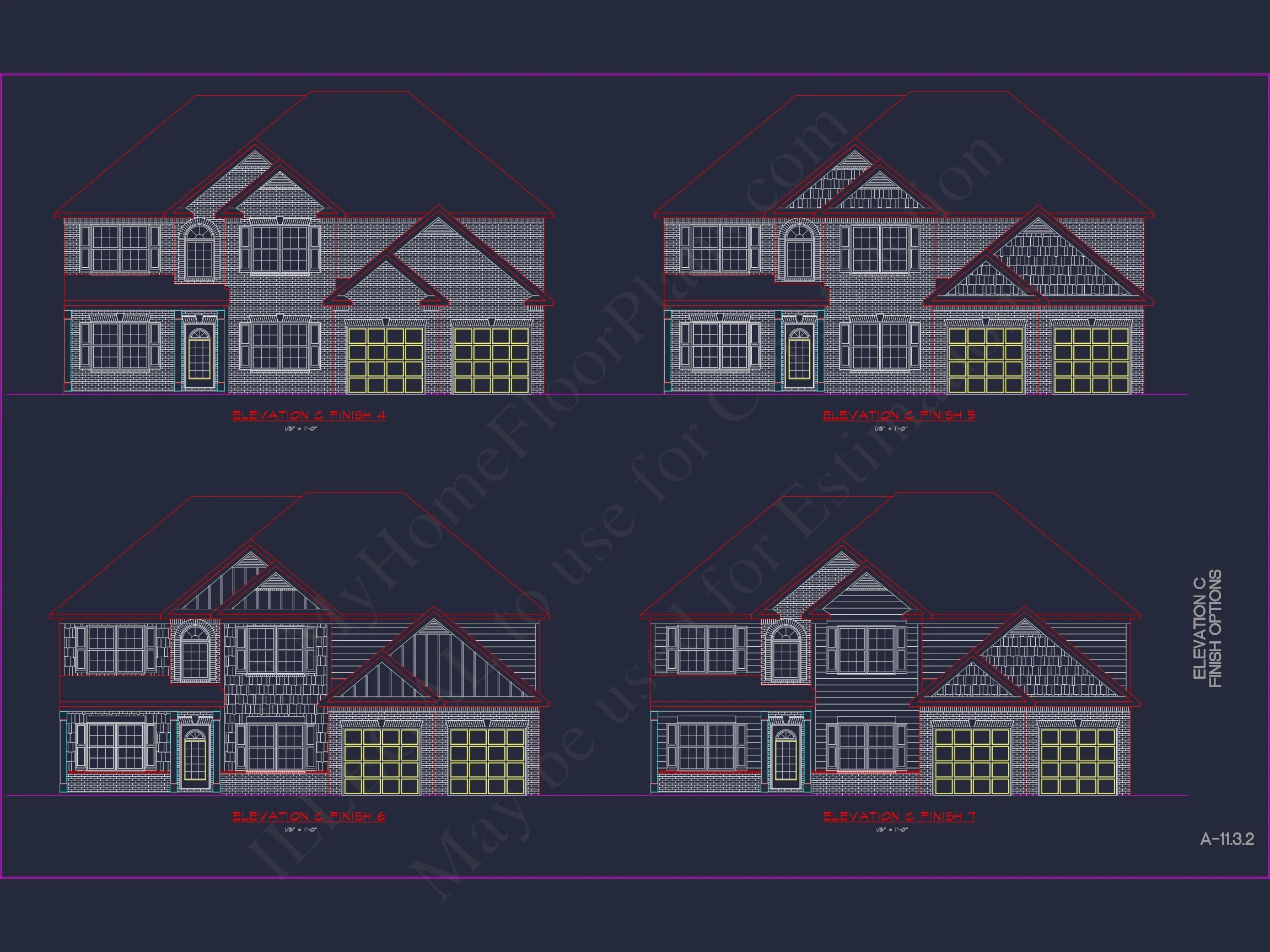 Modern Suburban house Plan with CAD Designs & Floor Blueprint