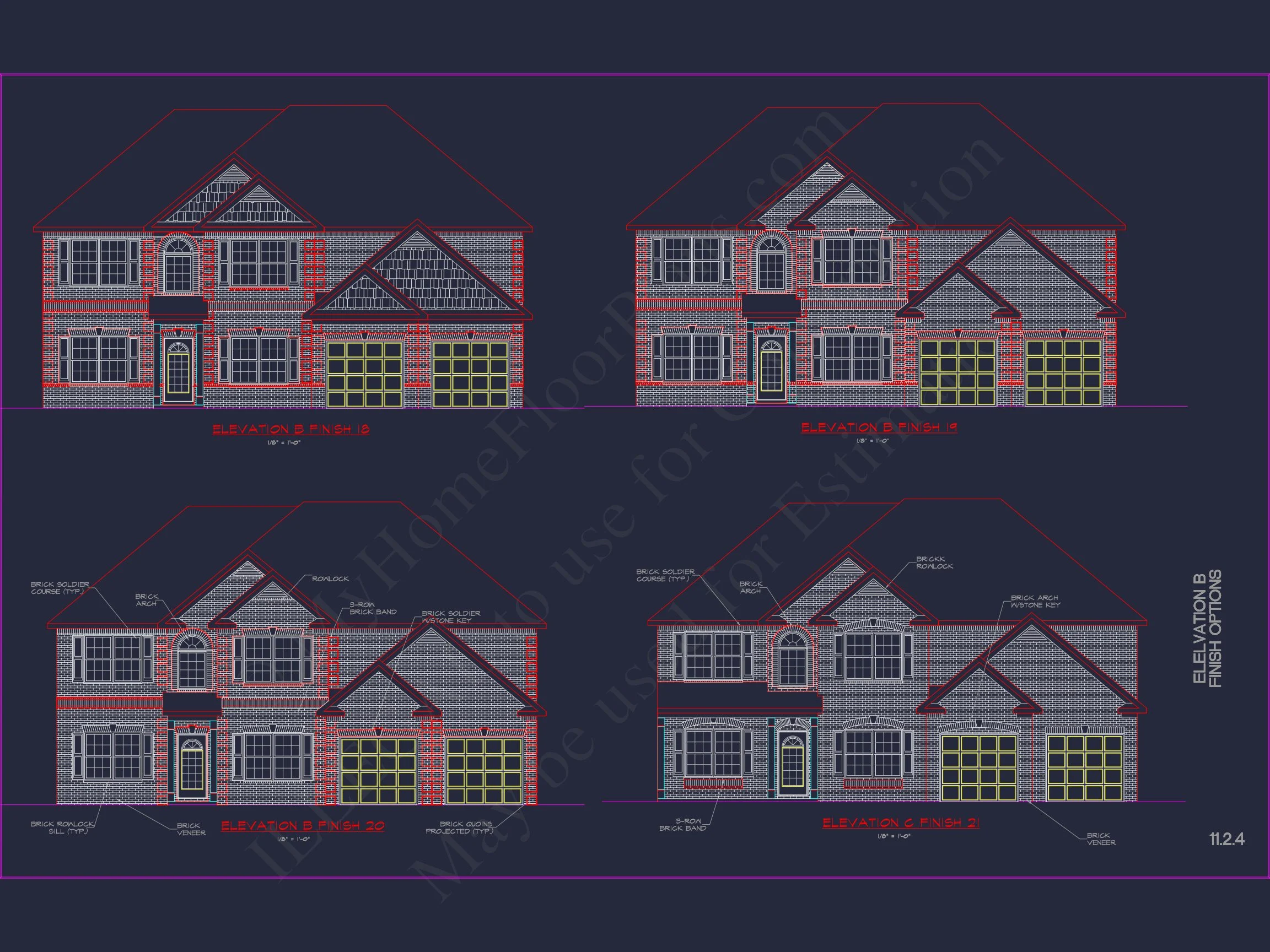 Modern Suburban house Plan with CAD Designs & Floor Blueprint