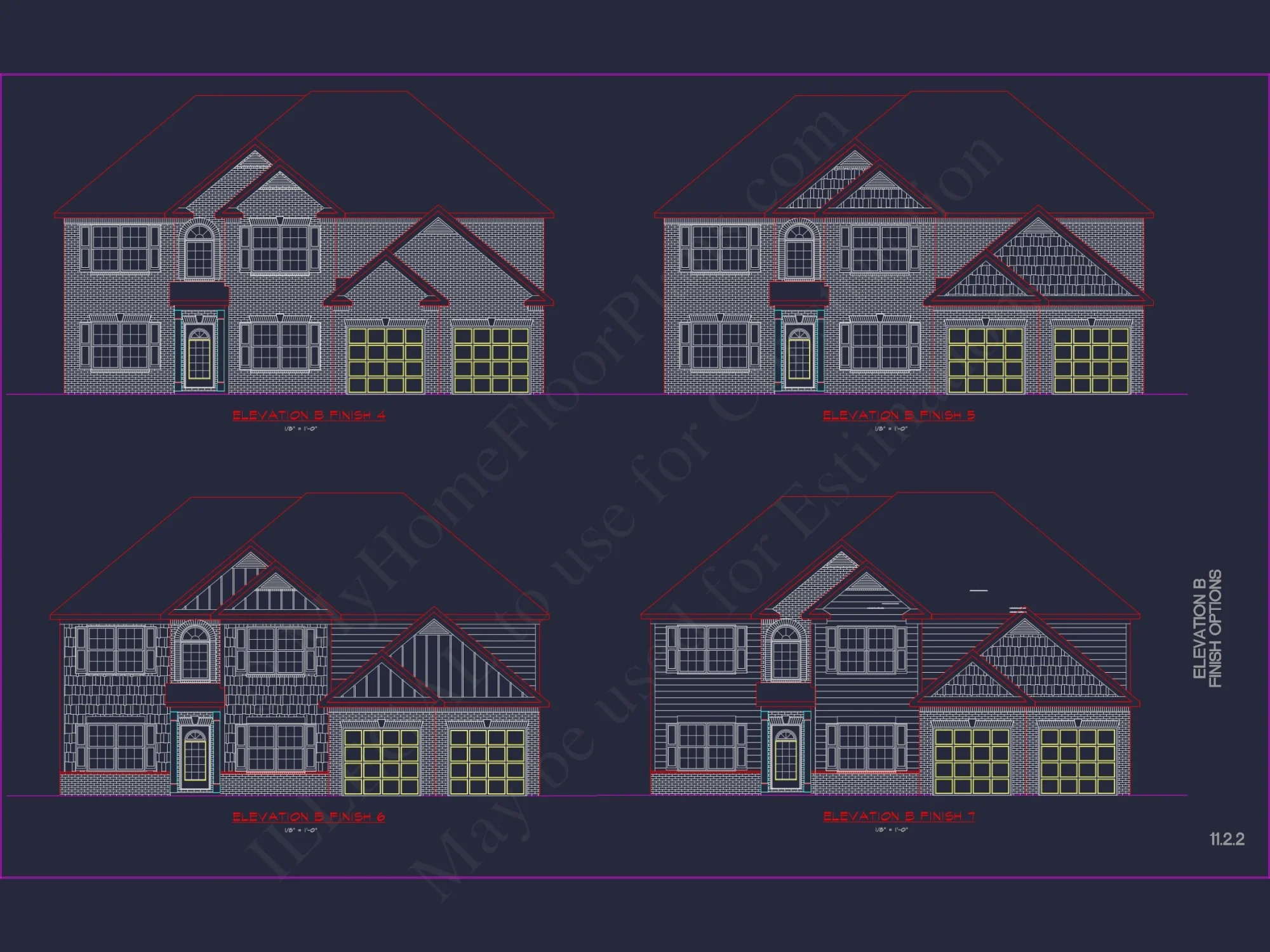 Modern Suburban house Plan with CAD Designs & Floor Blueprint