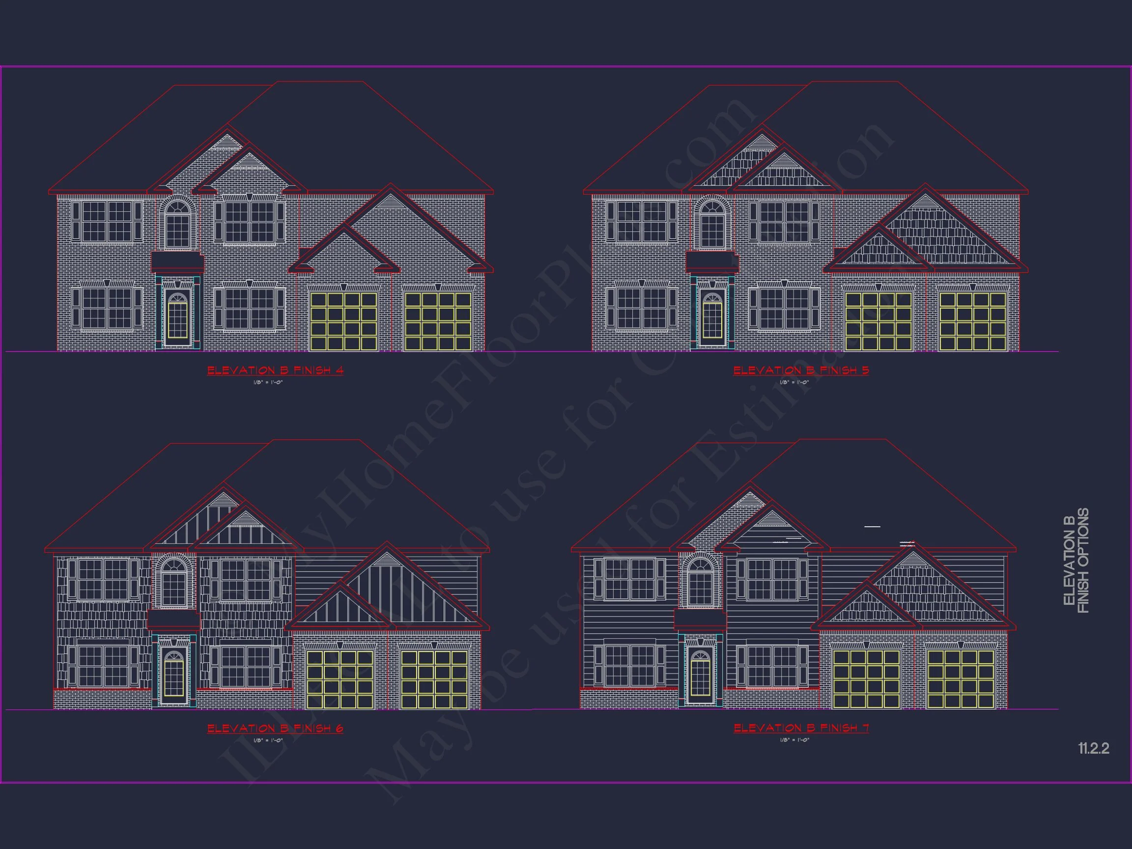 Modern Suburban house Plan with CAD Designs & Floor Blueprint
