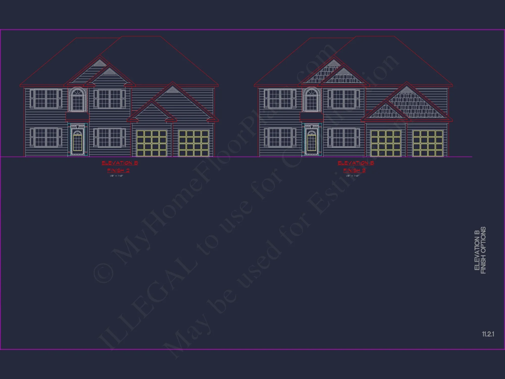Modern Suburban house Plan with CAD Designs & Floor Blueprint