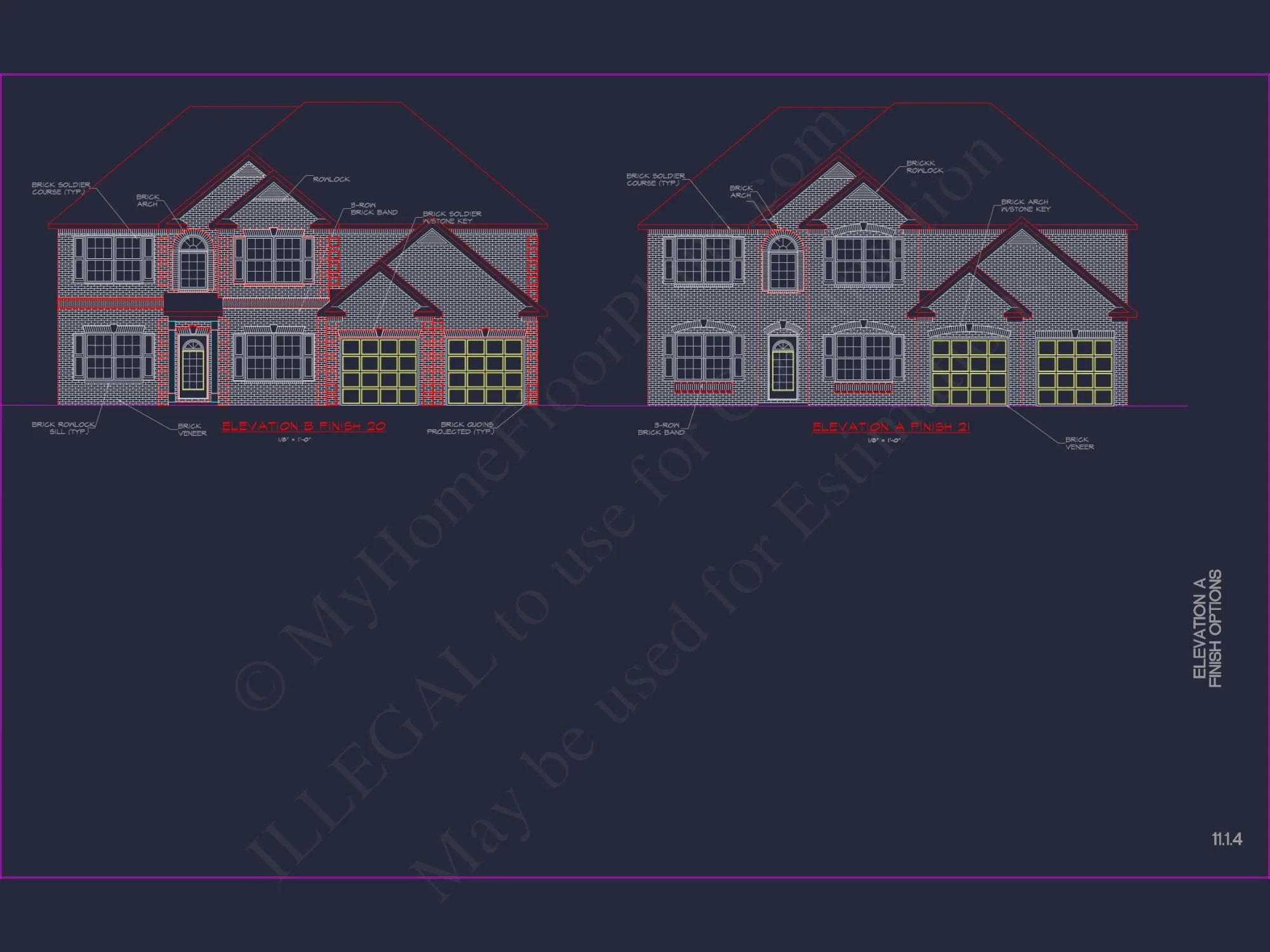 Modern Suburban house Plan with CAD Designs & Floor Blueprint