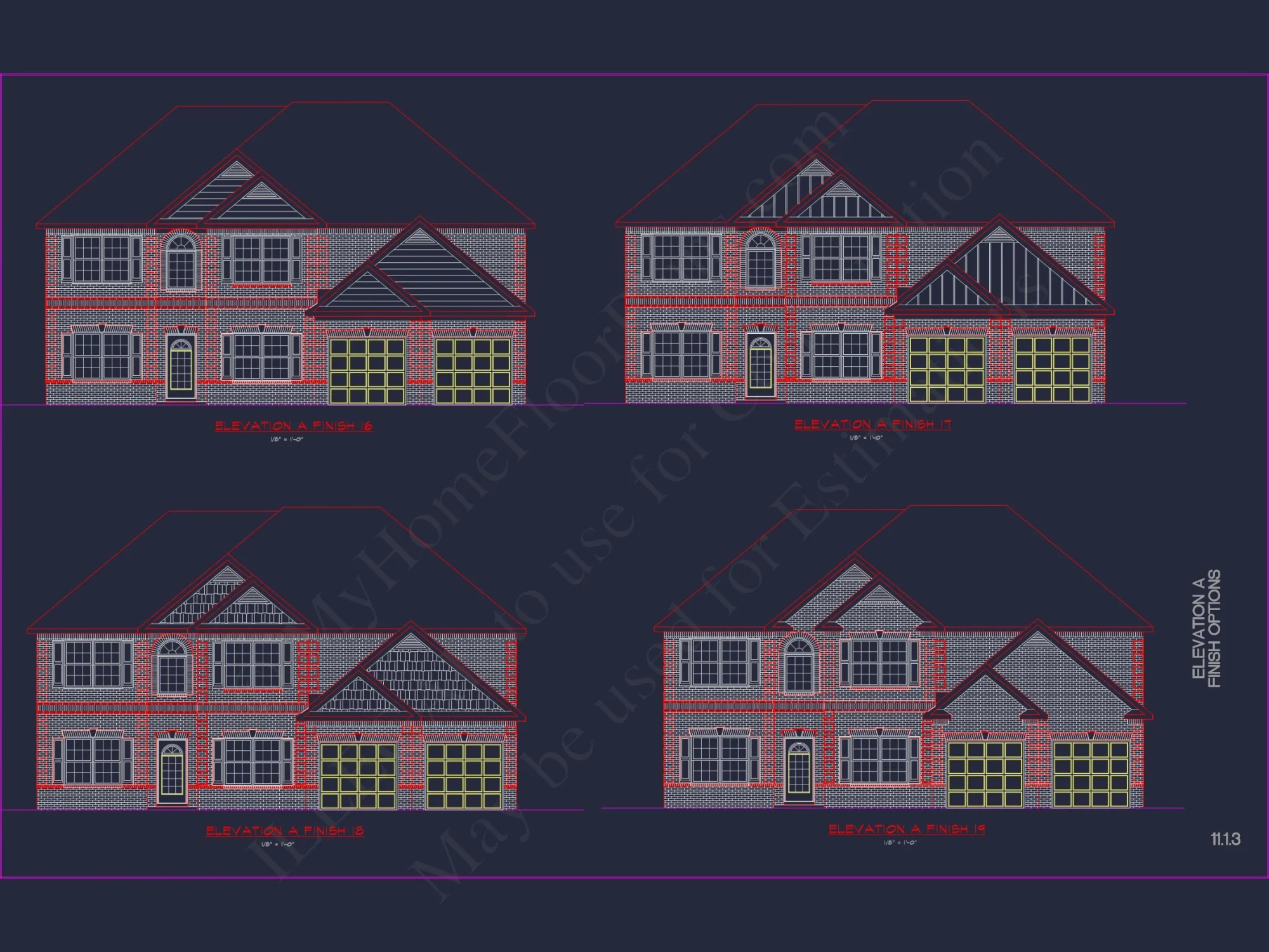 Modern Suburban house Plan with CAD Designs & Floor Blueprint