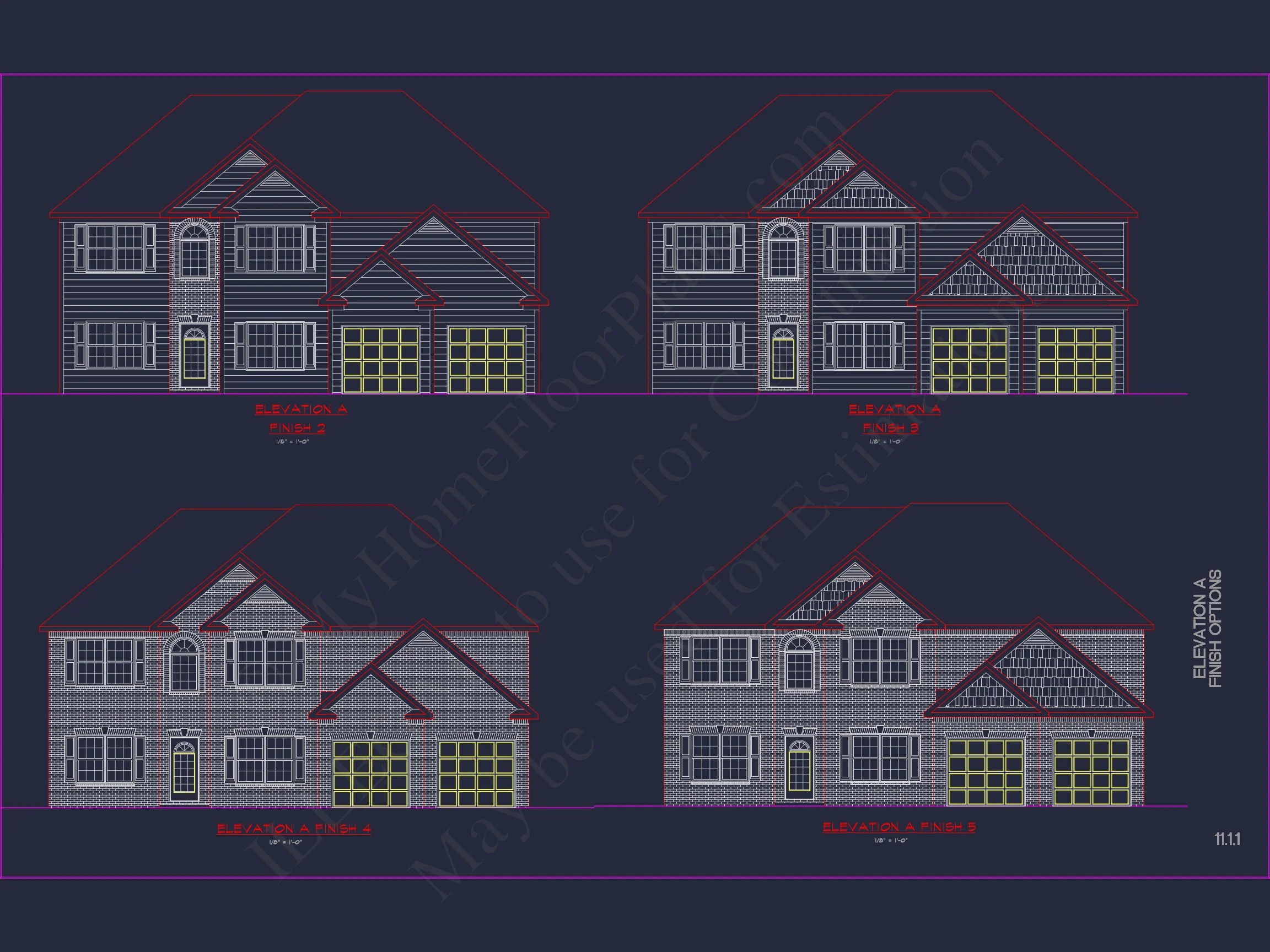 Modern Suburban house Plan with CAD Designs & Floor Blueprint