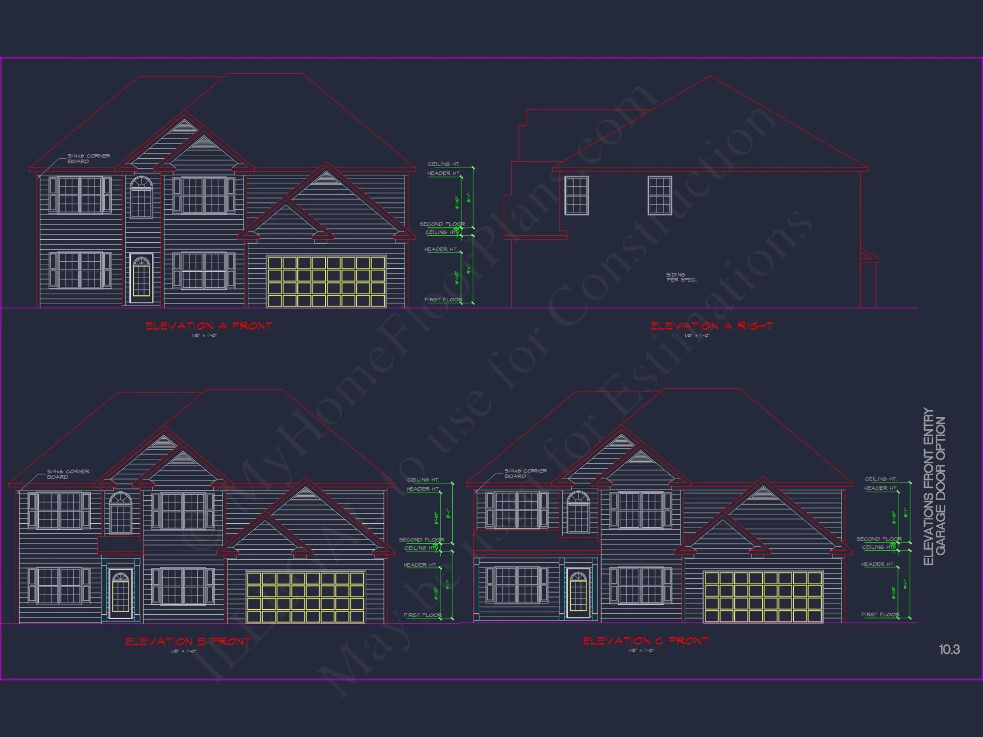 Modern Suburban house Plan with CAD Designs & Floor Blueprint