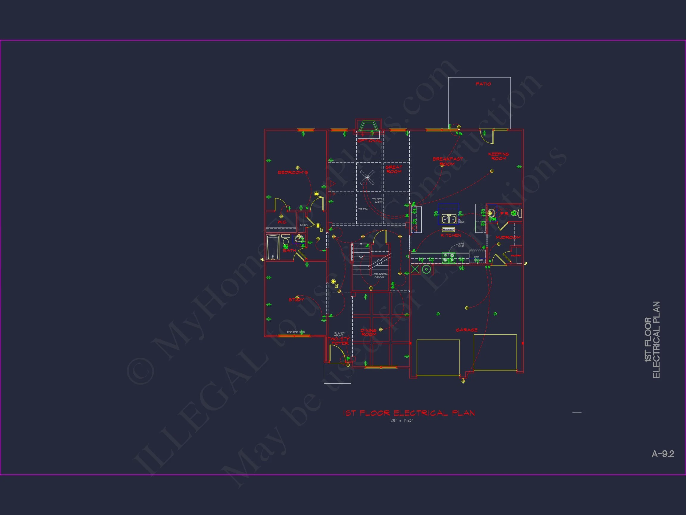 Modern Suburban house Plan with CAD Designs & Floor Blueprint
