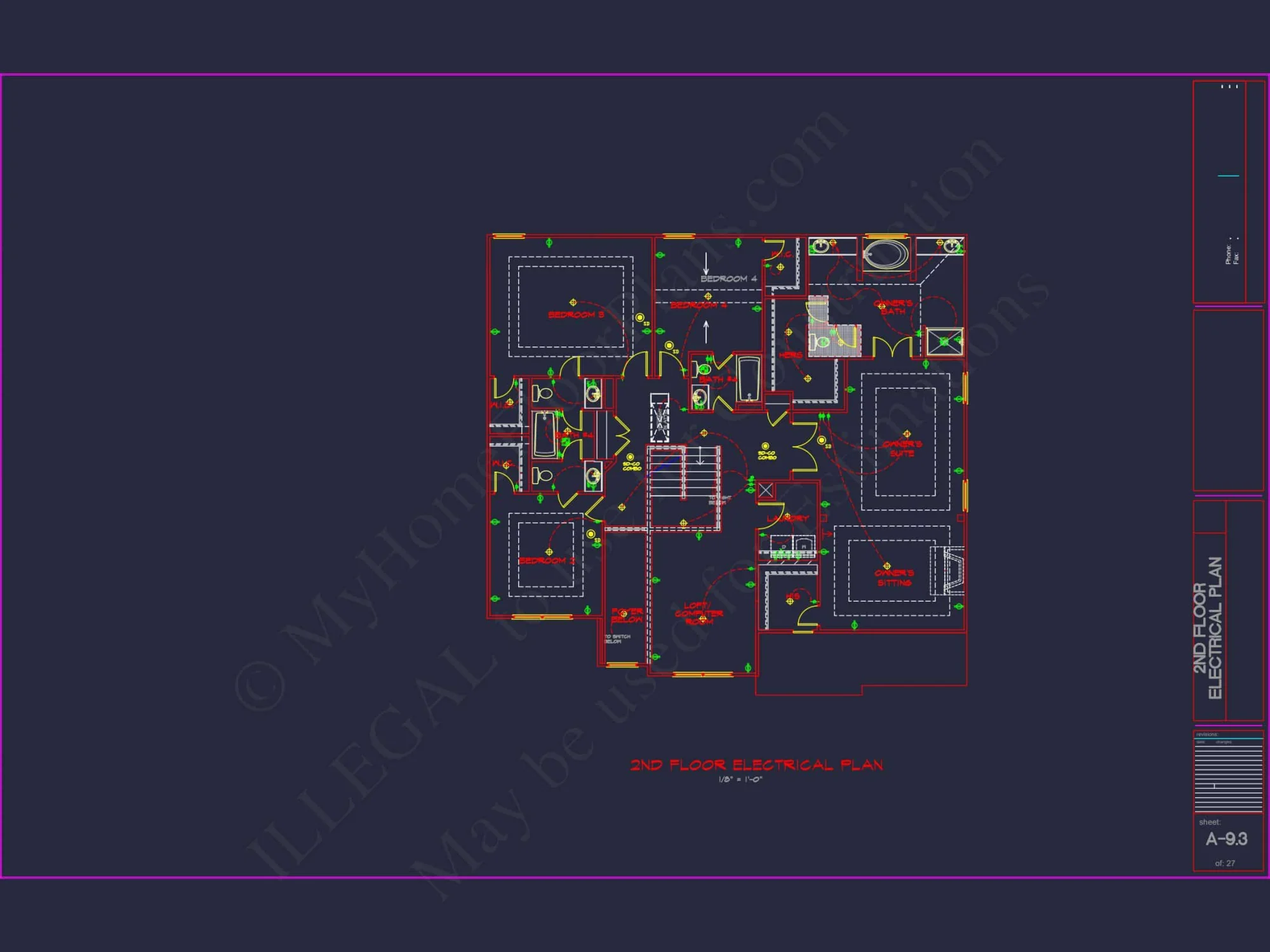 Luxury house Plan with 2 Floors, 6 Bedrooms, and CAD Designs