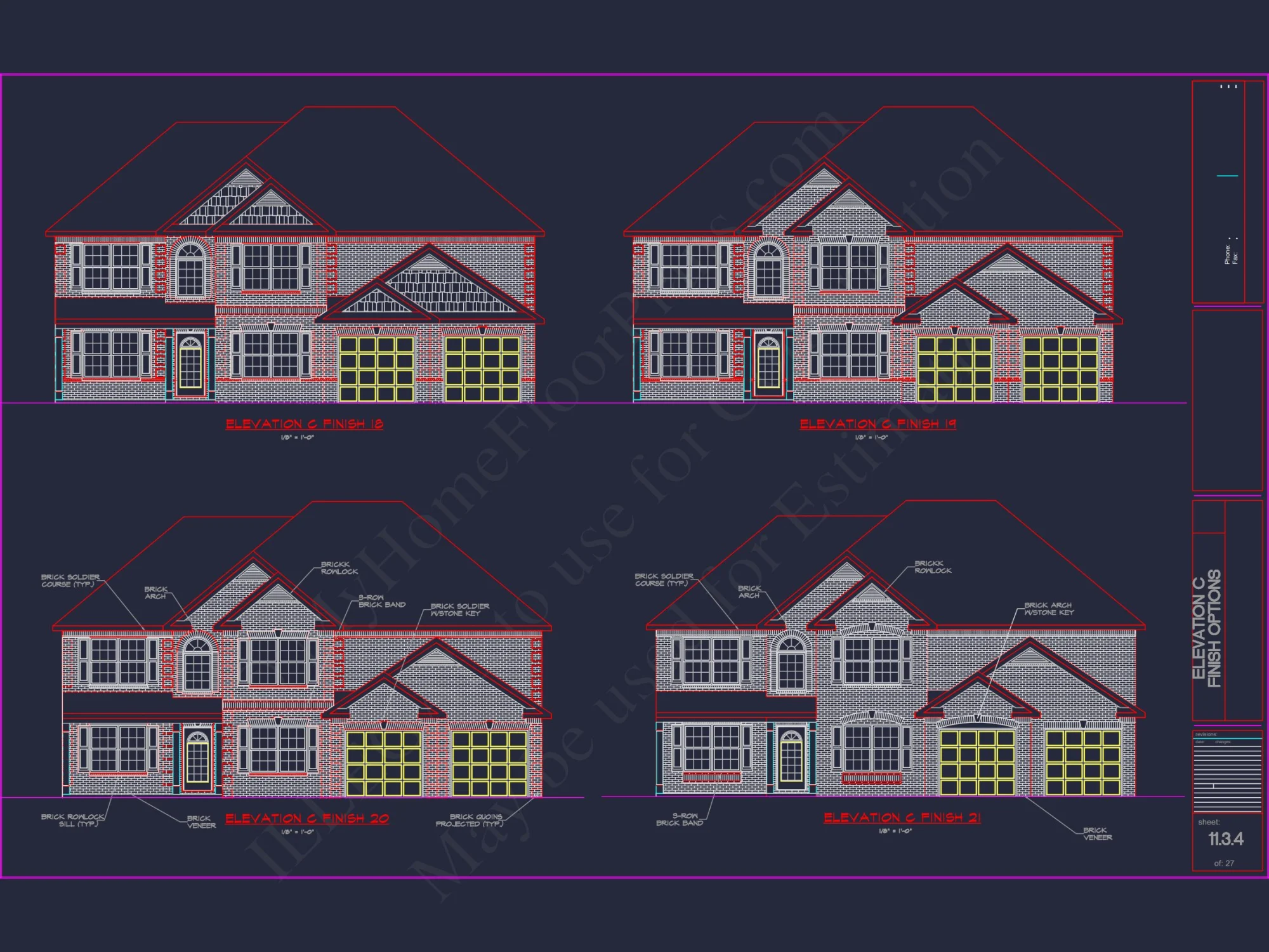Luxury house Plan with 2 Floors, 6 Bedrooms, and CAD Designs