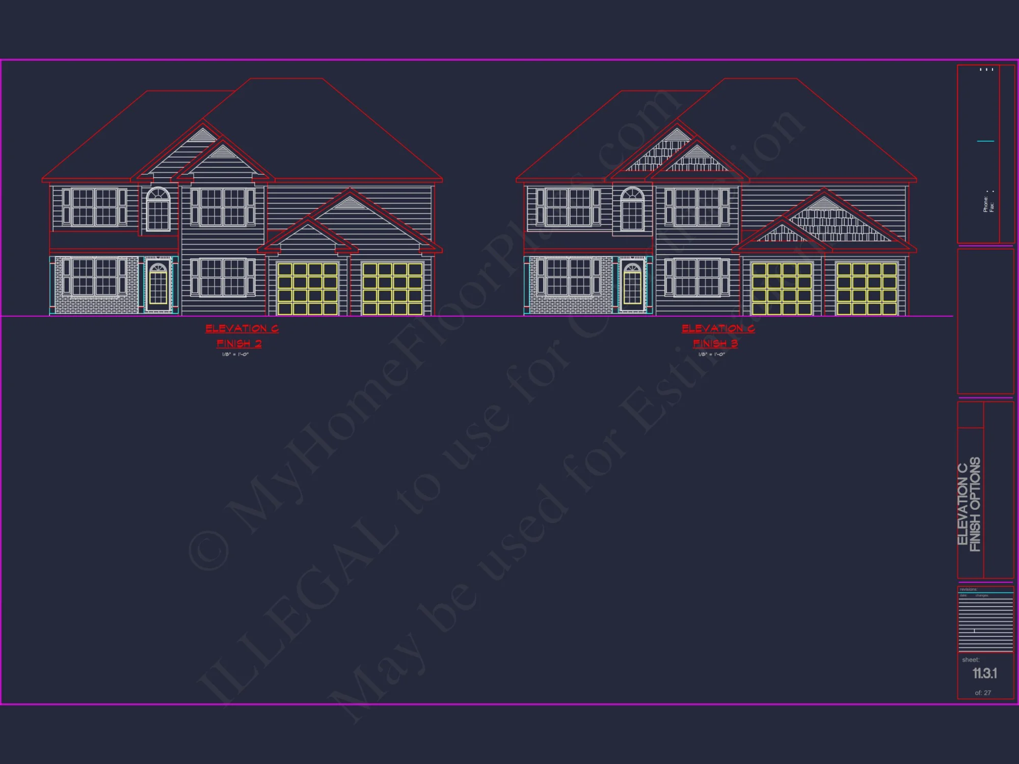 Luxury house Plan with 2 Floors, 6 Bedrooms, and CAD Designs