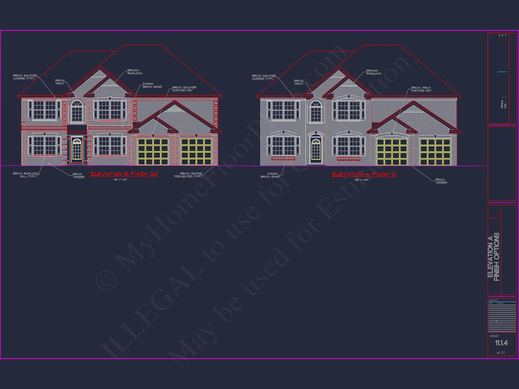 Luxury house Plan with 2 Floors, 6 Bedrooms, and CAD Designs