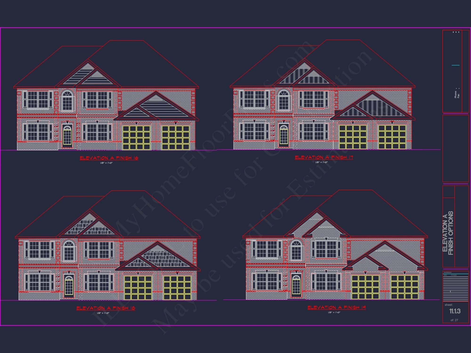 Luxury house Plan with 2 Floors, 6 Bedrooms, and CAD Designs
