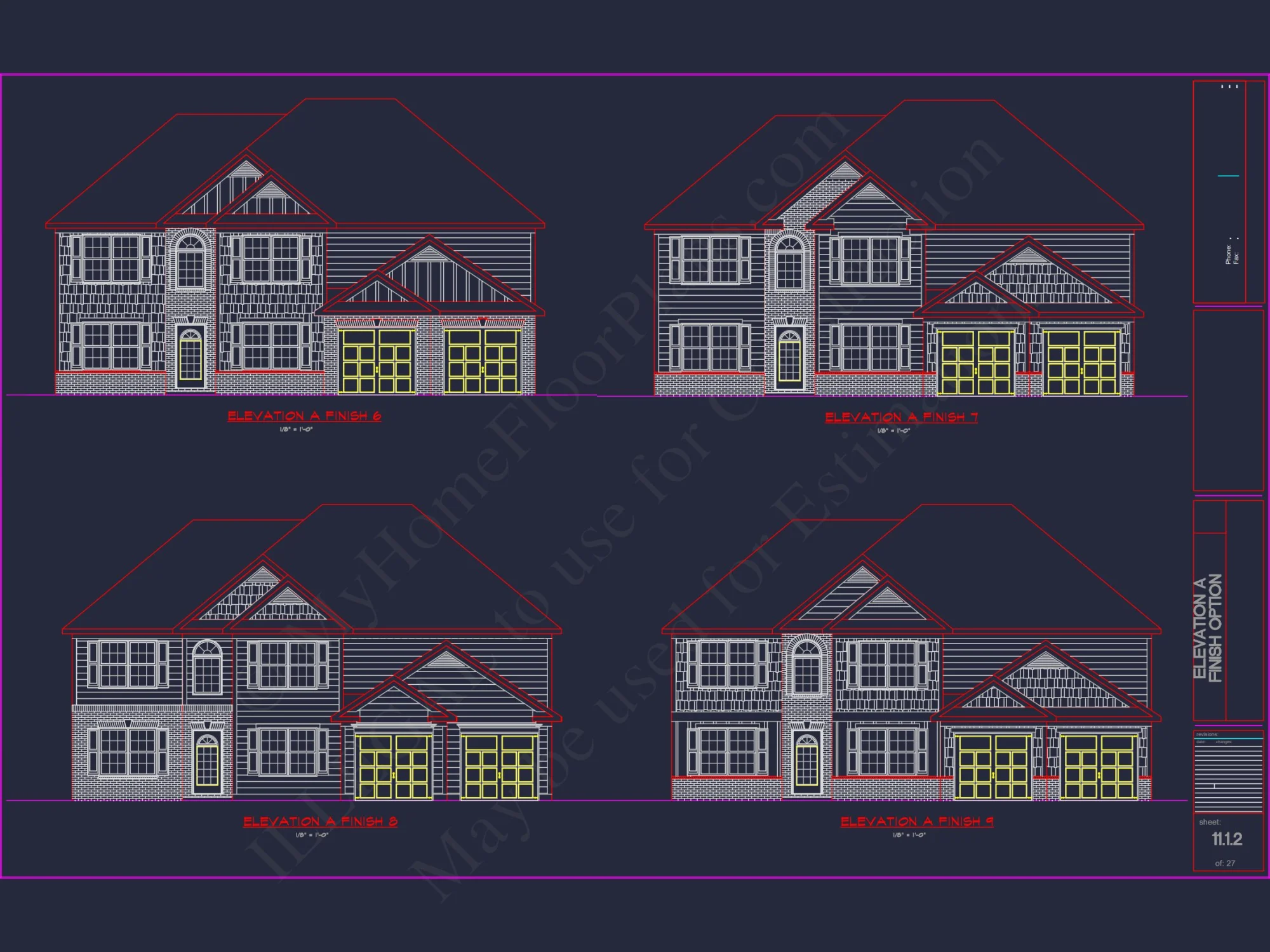 Luxury house Plan with 2 Floors, 6 Bedrooms, and CAD Designs