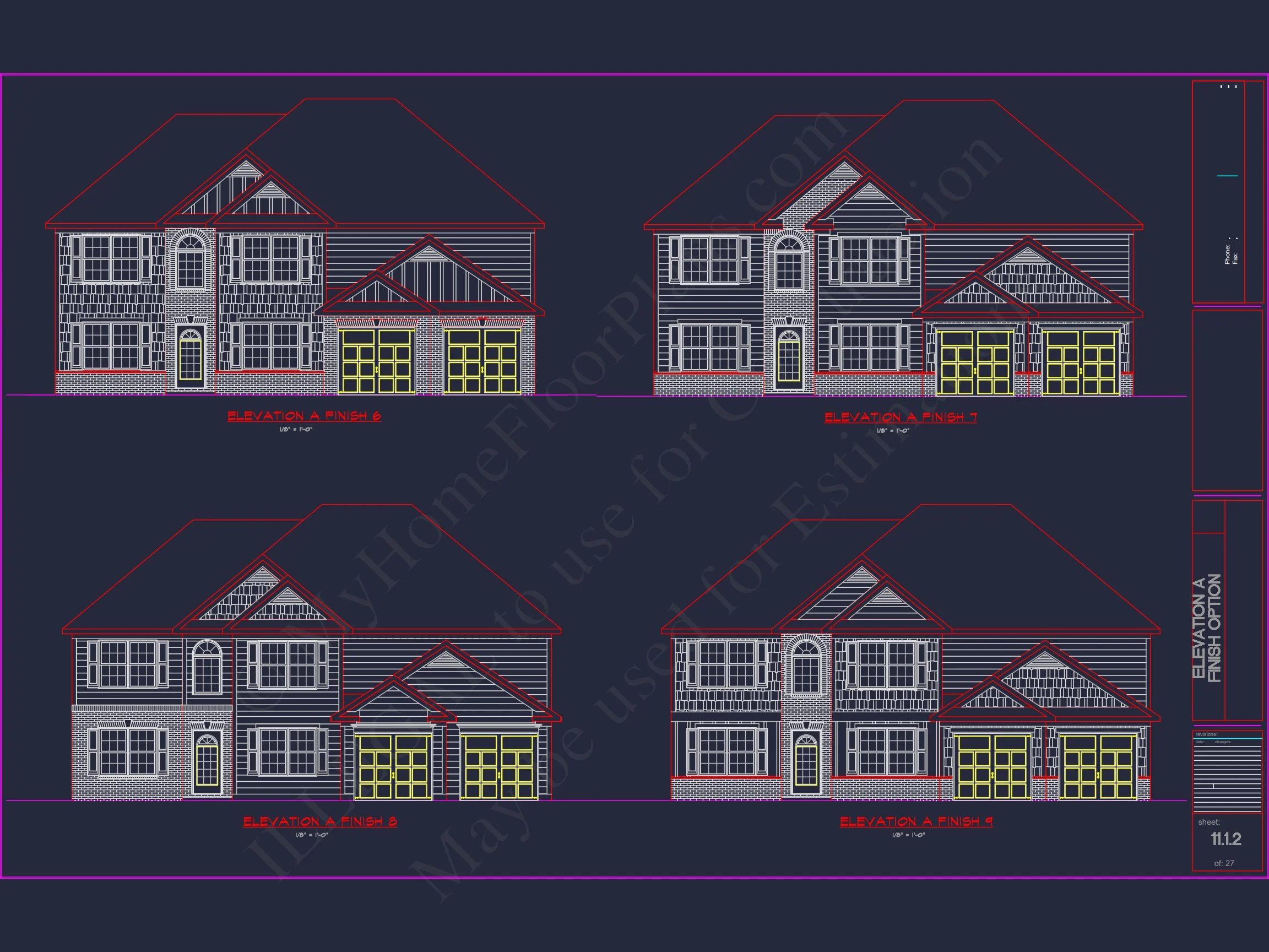 12-2607 HOUSE PLAN - Luxury House Plan with 2 Floors, 6 Bedrooms, and CAD Designs 12 Luxury house Plan with 2 Floors, 6 Bedrooms, and CAD Designs