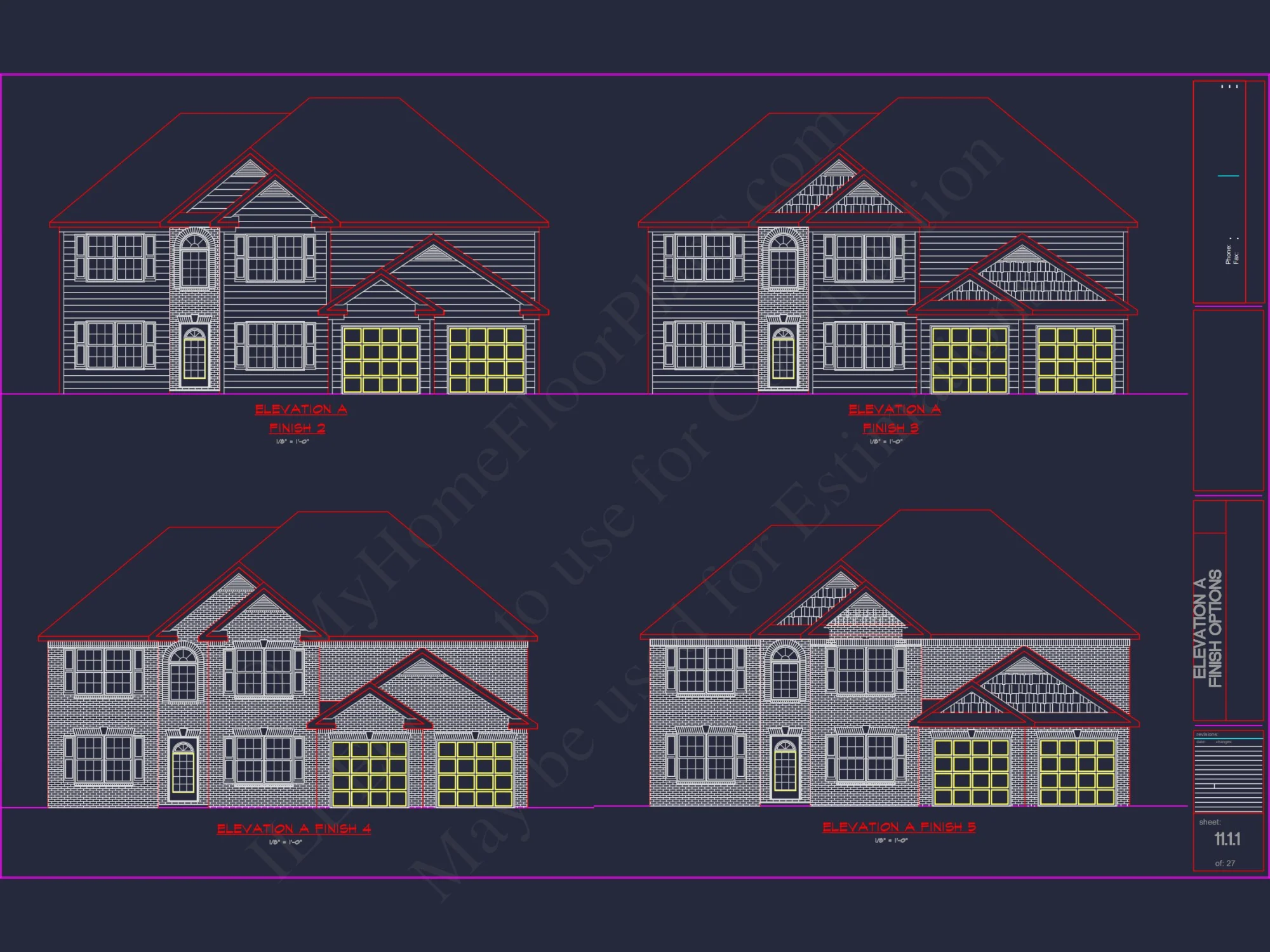 Luxury house Plan with 2 Floors, 6 Bedrooms, and CAD Designs