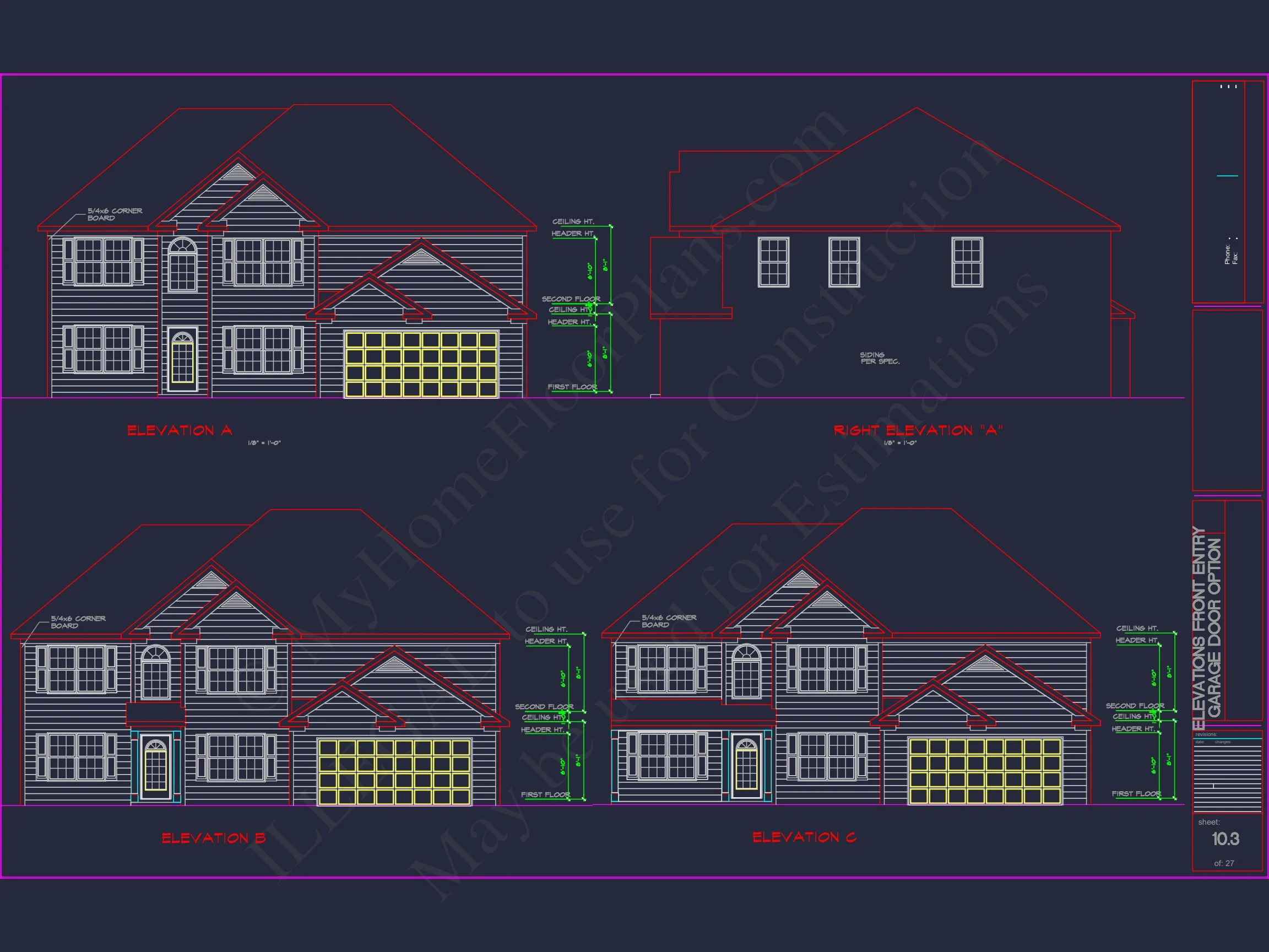 12-2607 HOUSE PLAN - Luxury House Plan with 2 Floors, 6 Bedrooms, and CAD Designs 10 Luxury house Plan with 2 Floors, 6 Bedrooms, and CAD Designs