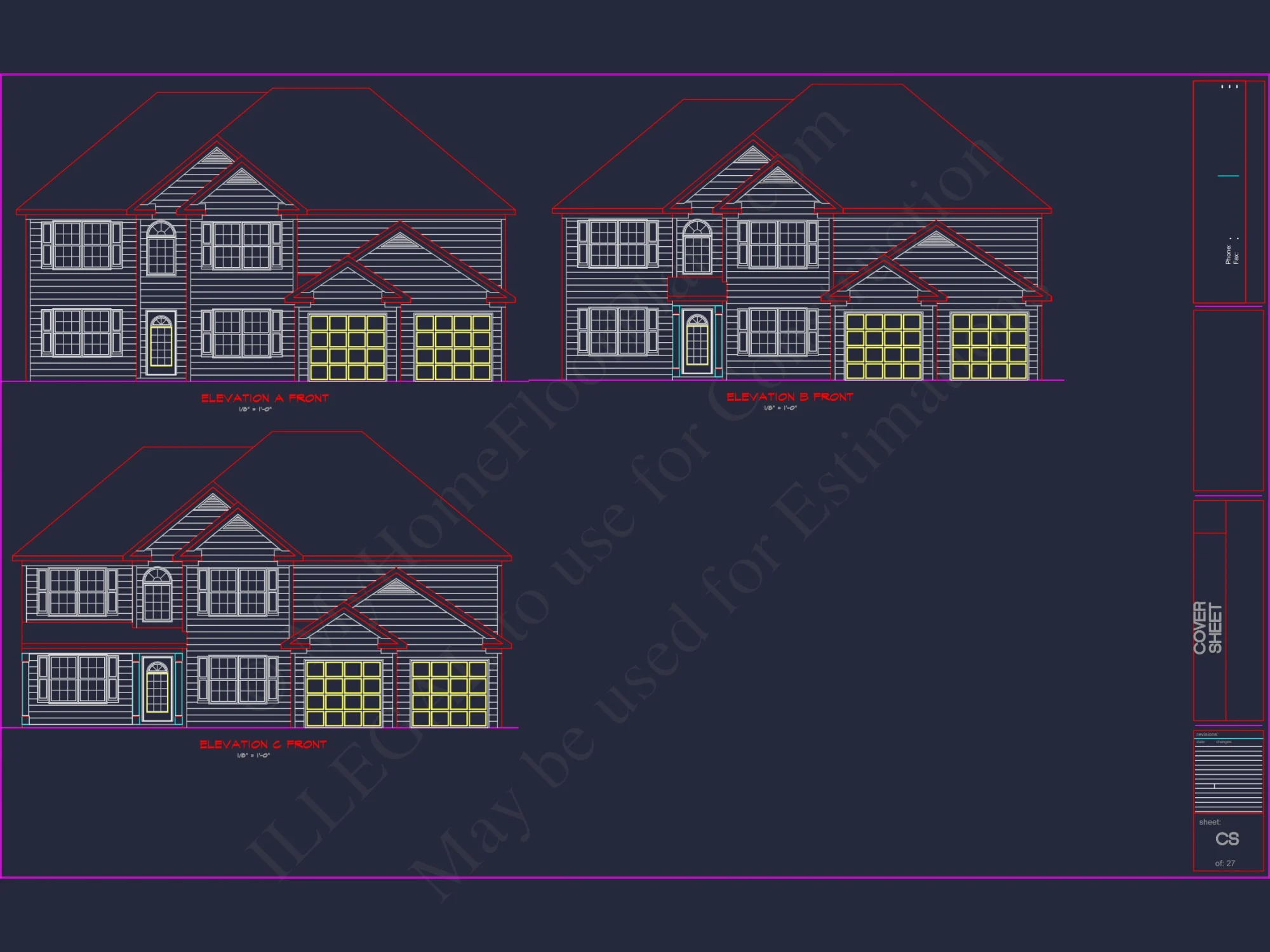 Luxury house Plan with 2 Floors, 6 Bedrooms, and CAD Designs