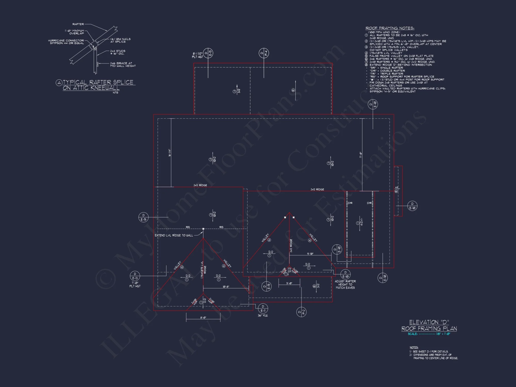 Elegant house Plan with CAD Floor Plan and Architectural Designs