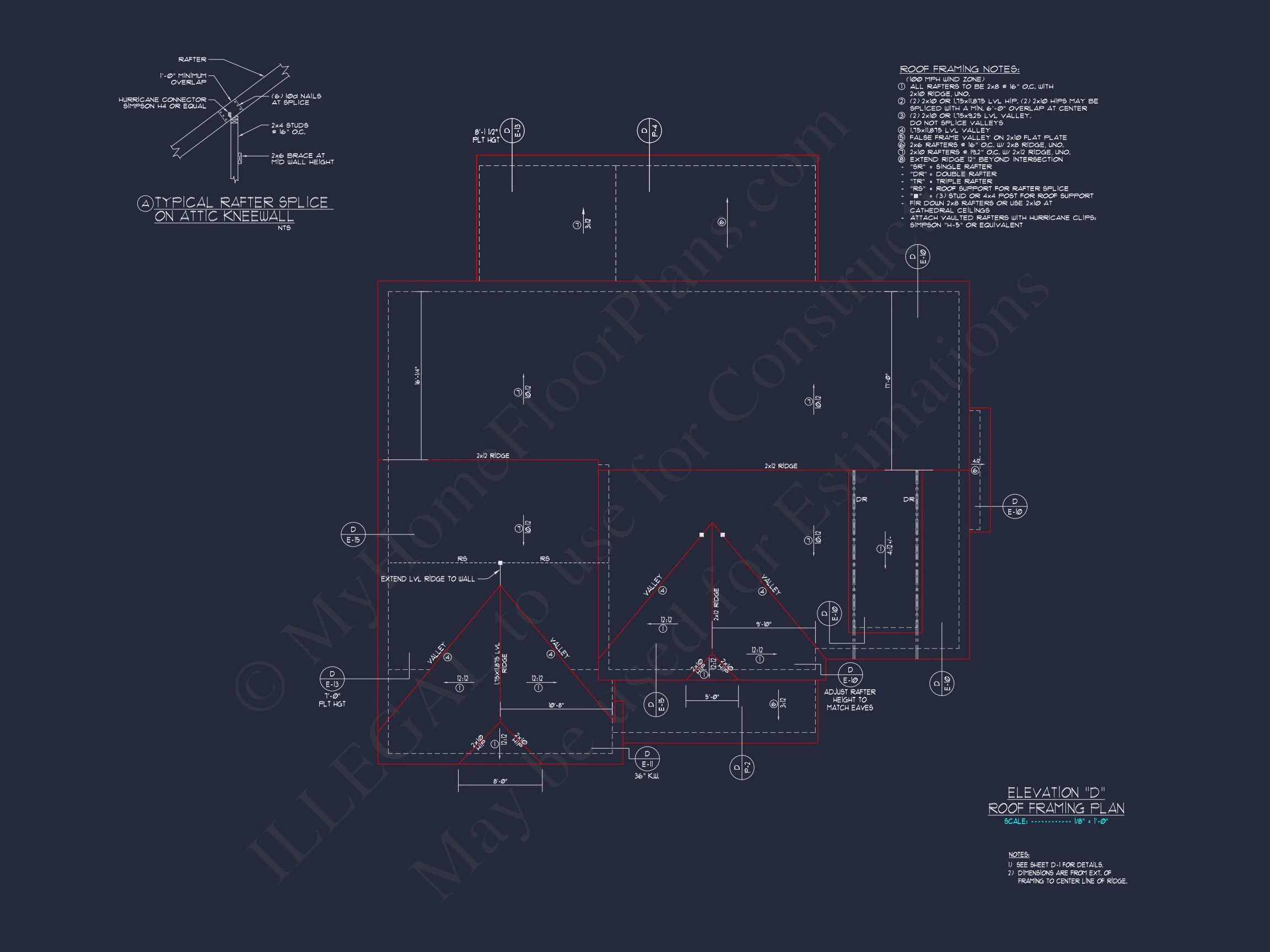 Elegant house Plan with CAD Floor Plan and Architectural Designs