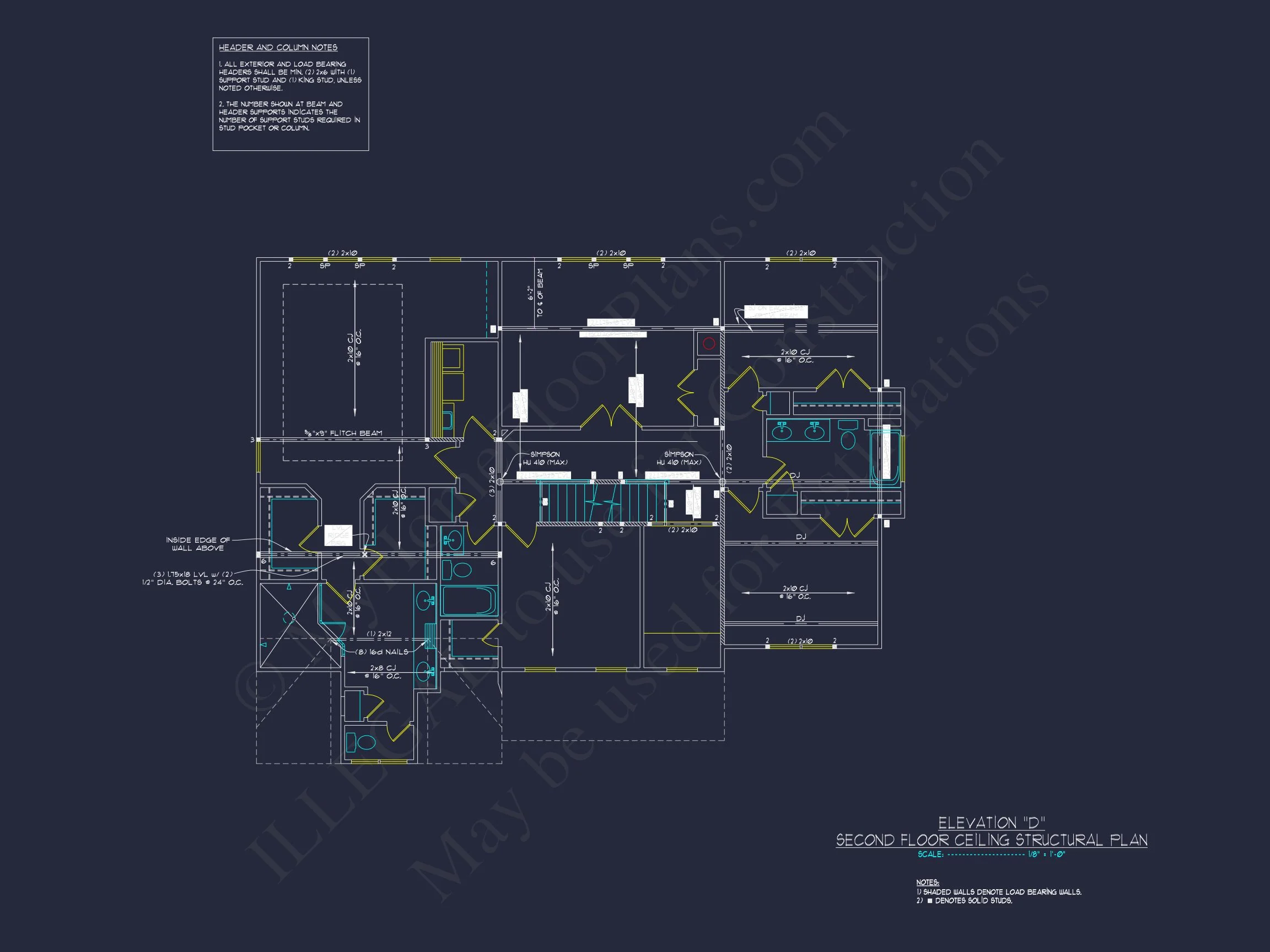 Elegant house Plan with CAD Floor Plan and Architectural Designs
