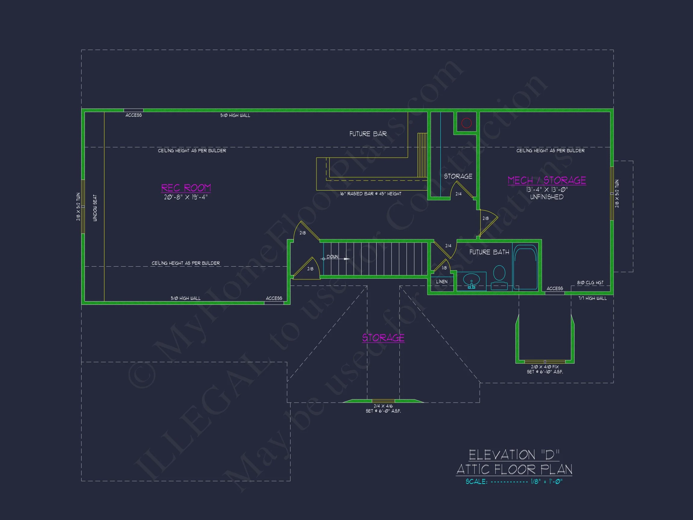 Elegant house Plan with CAD Floor Plan and Architectural Designs