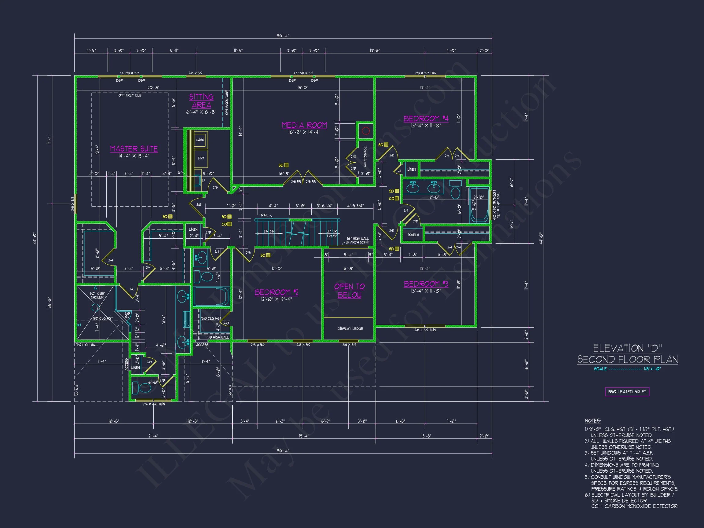 Elegant house Plan with CAD Floor Plan and Architectural Designs