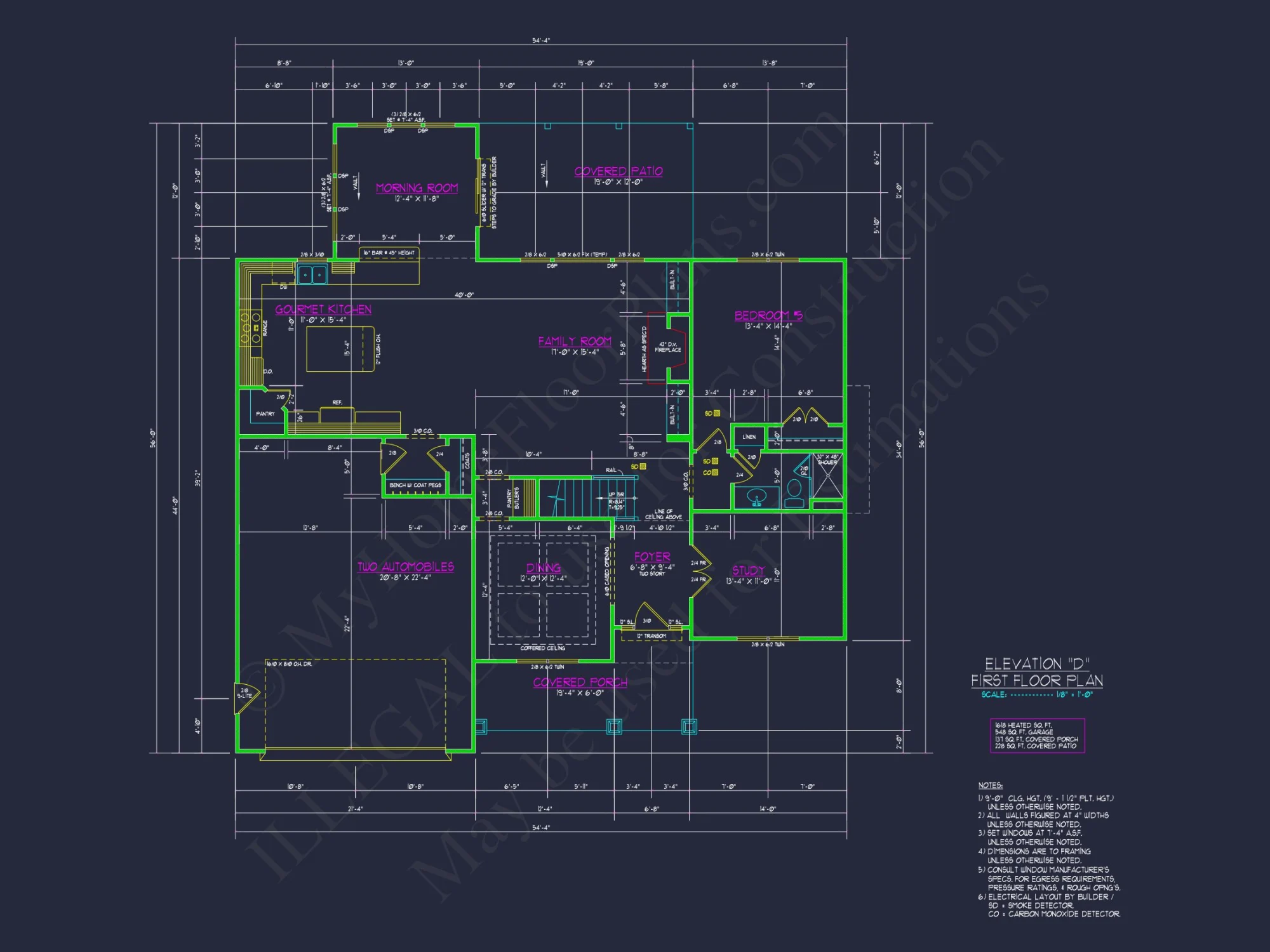 Elegant house Plan with CAD Floor Plan and Architectural Designs