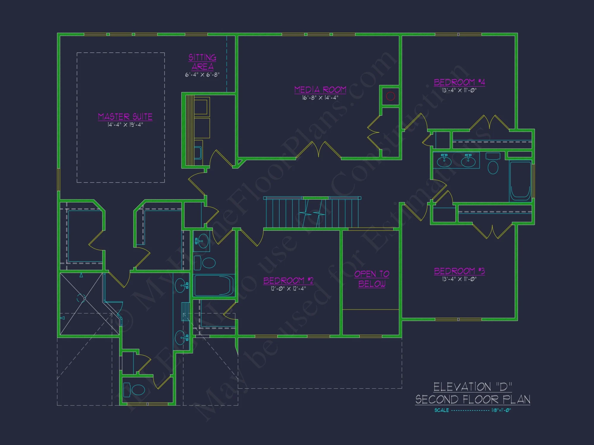 Elegant house Plan with CAD Floor Plan and Architectural Designs